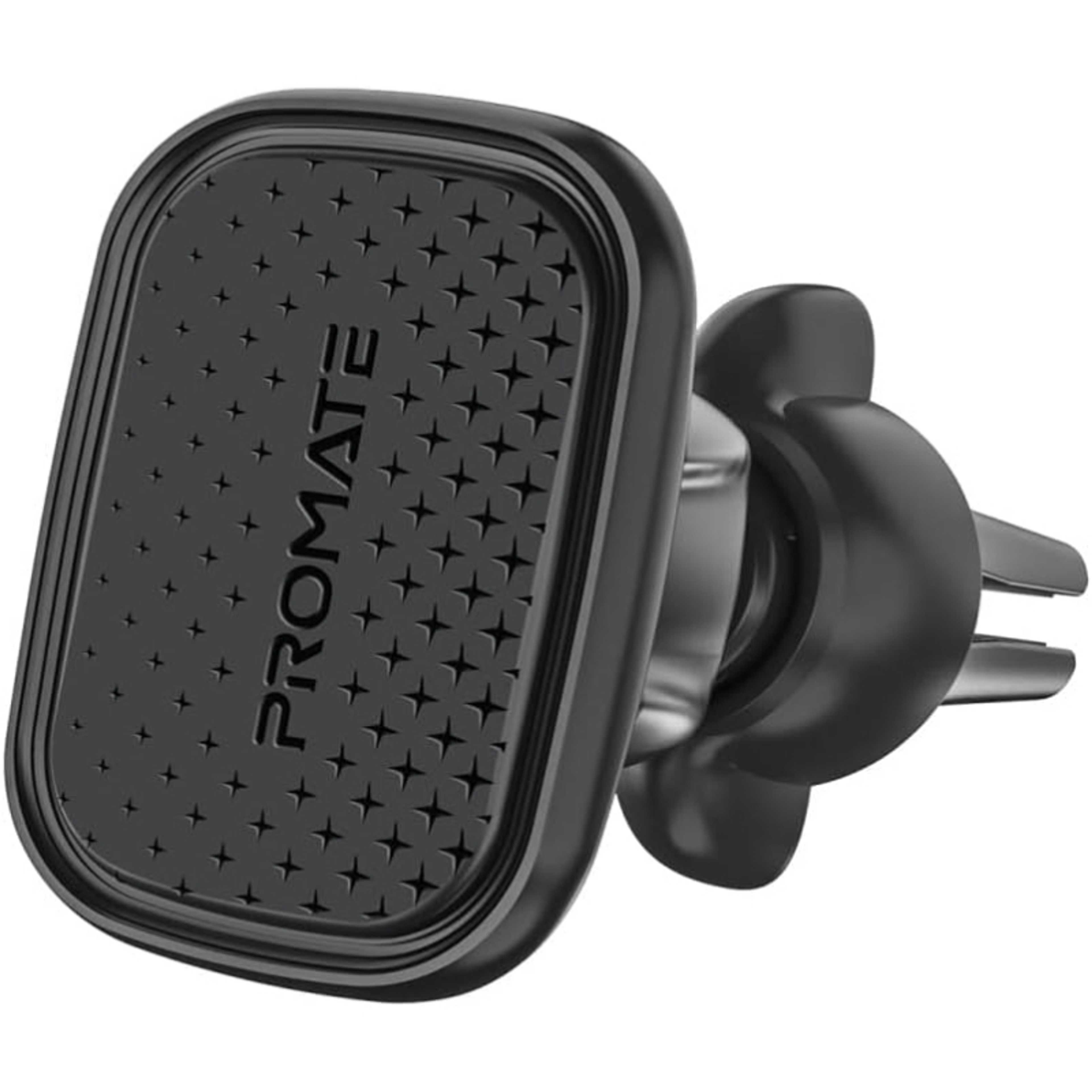 Promate Magnetic Car Mount, Universal AC Vent Phone Holder with 360-Degree Rotatable,Low Vibration, Anti-Slip Grip & Metal for iPhone 13, Samsung S22 - Product Main Image