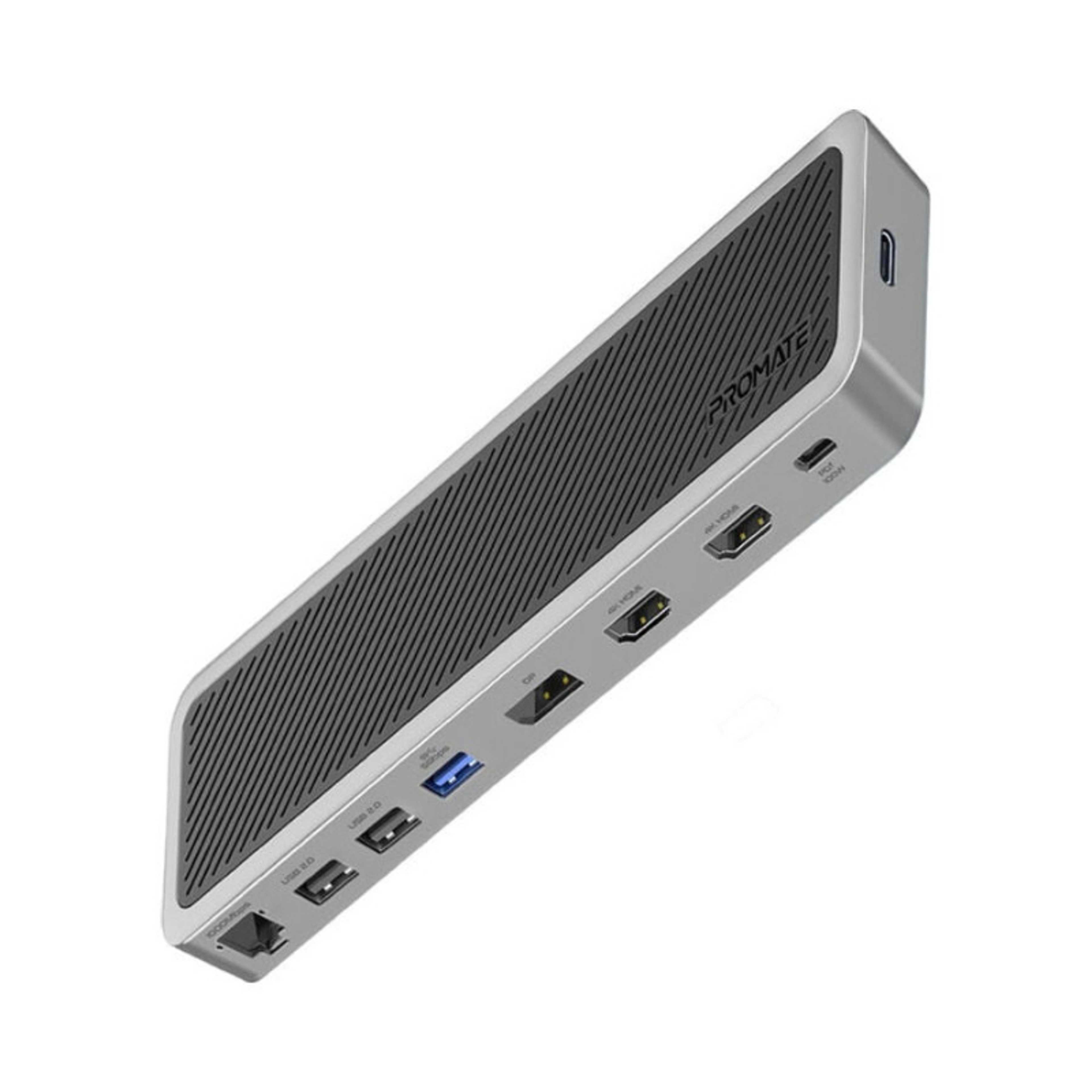 USB-C Hub 13 In 1 Multi-Display Hub With Dual 4K HDMI 4K Display Port 1000Mbps LAN 100W Power Delivery Aux SD TF Card Slot USB 3.0 Black - Product Main Image