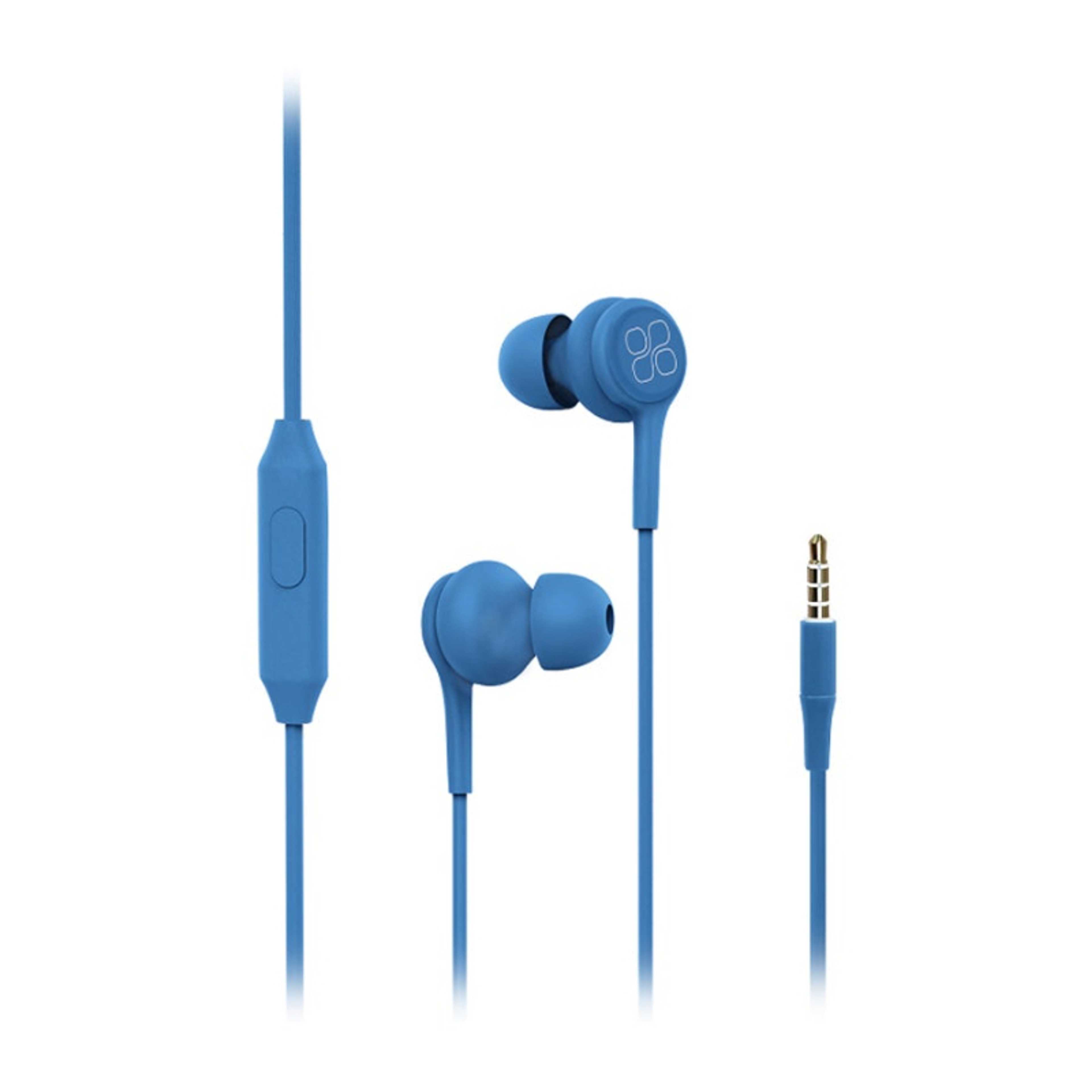 Universal Dynamic Hi-Res Noise Isolating Wired Earphones with Built-In Mic, Remote Control, HD Sound Quality and 1.2m Tangle-Free Cord For Smartphones, Tablets, Pc, MP3 Player, Duet Red Blue - Product Main Image
