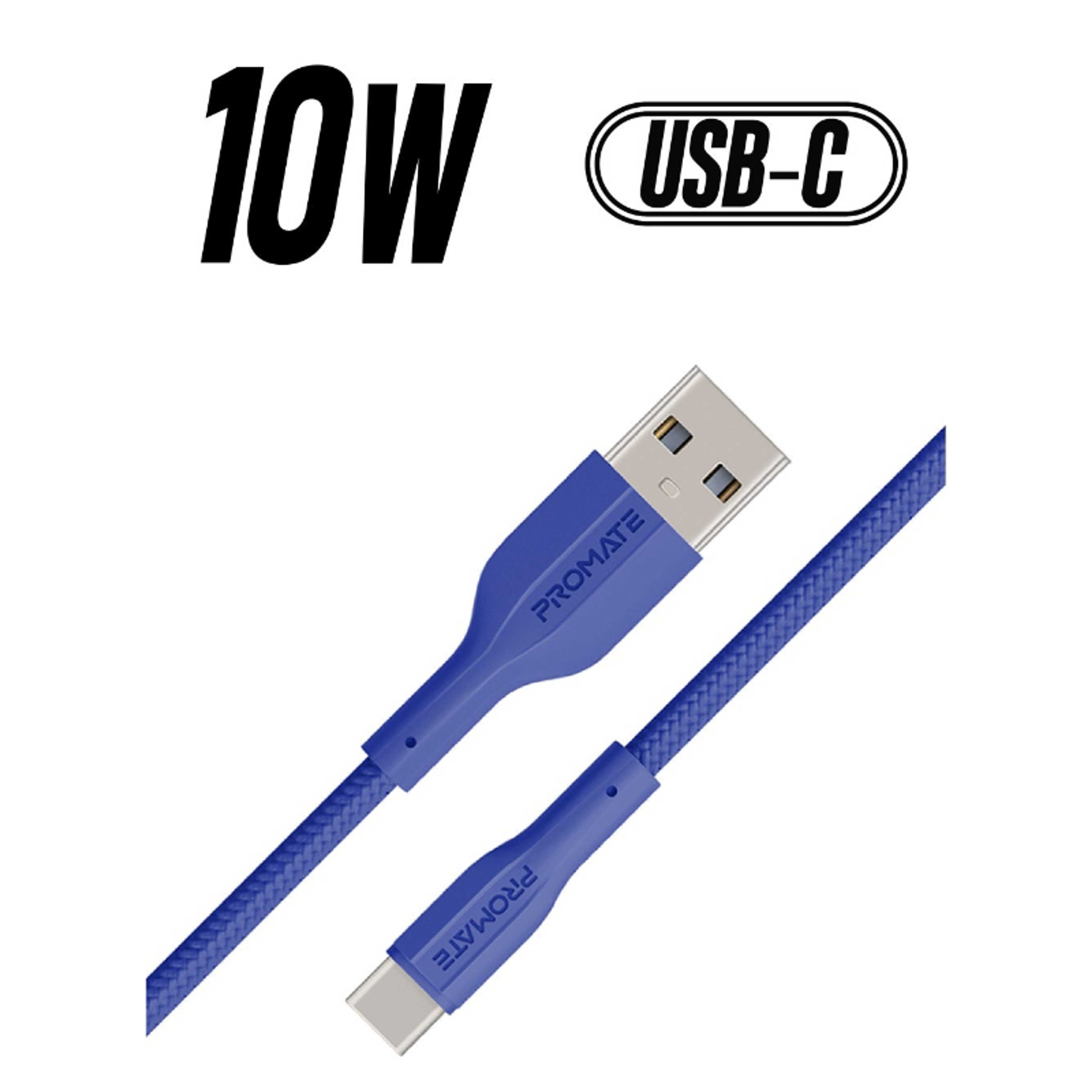 Super Flexible Data and Charge USB-C Cable 1M Navy - Product Main Image
