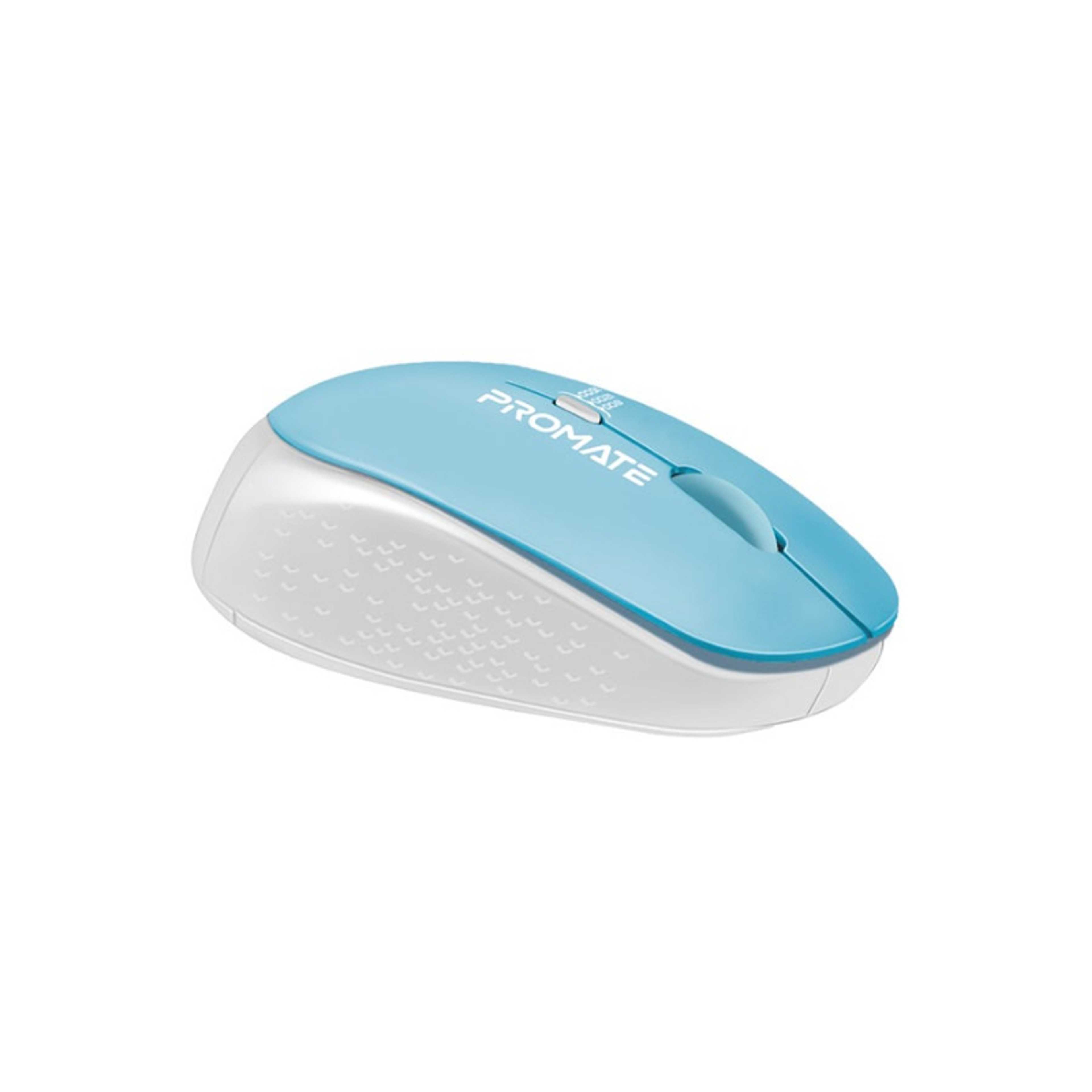 2.4G Wireless Mouse, Professional Precision Tracking Comfort Grip Mouse with USB Nano Receiver, 10m Range, 800/1200/1600 DPI Switch and 4 Functional Buttons for Mac OS, Windows, Tracker Blue - Product Main Image