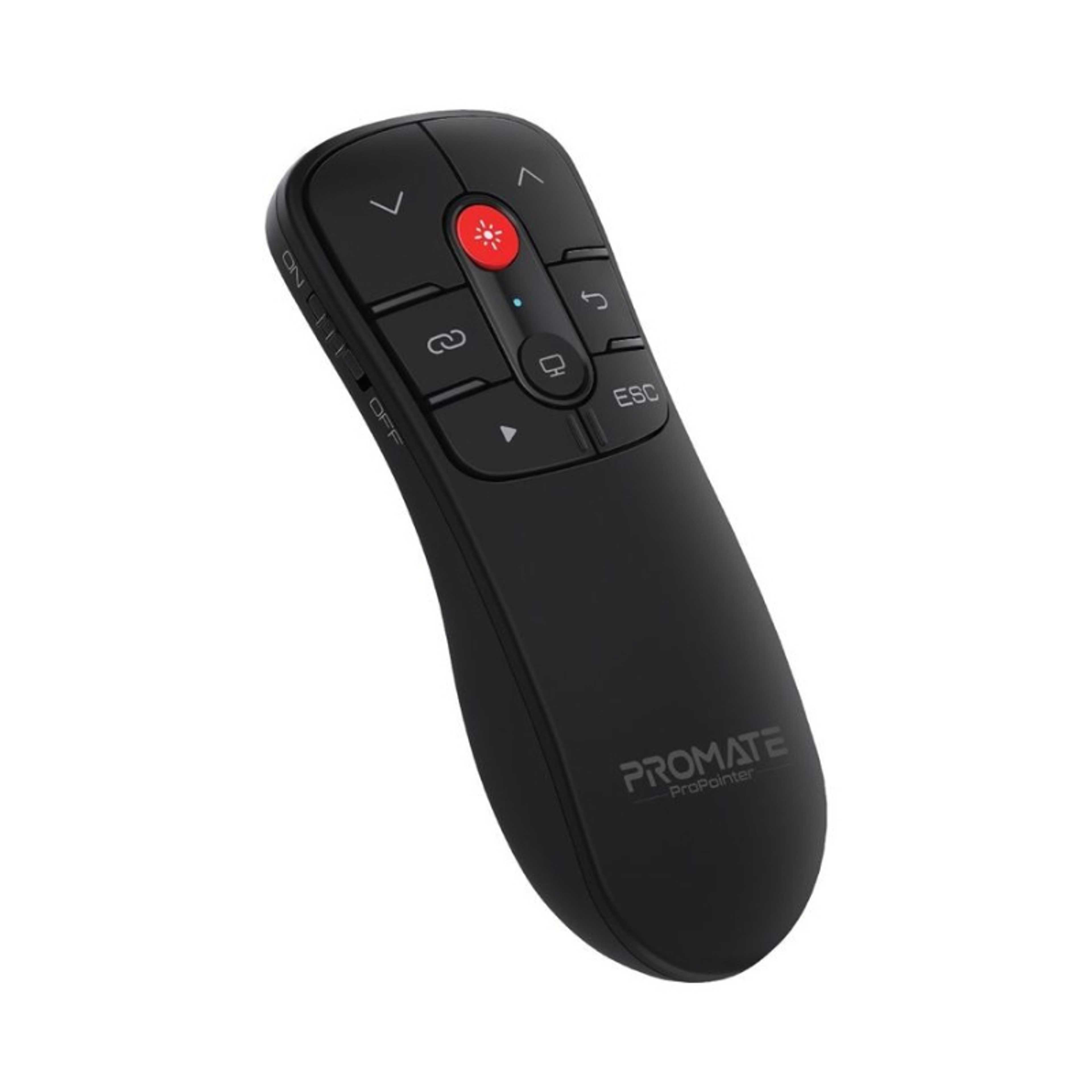 Laser Pointer Presenter, Universal Dual Dongle USB-C and USB-A PPT Presentation Presenter, 10m Working Range and Button Controls for Mac OS, Windows, ProPointer Black - Product Main Image