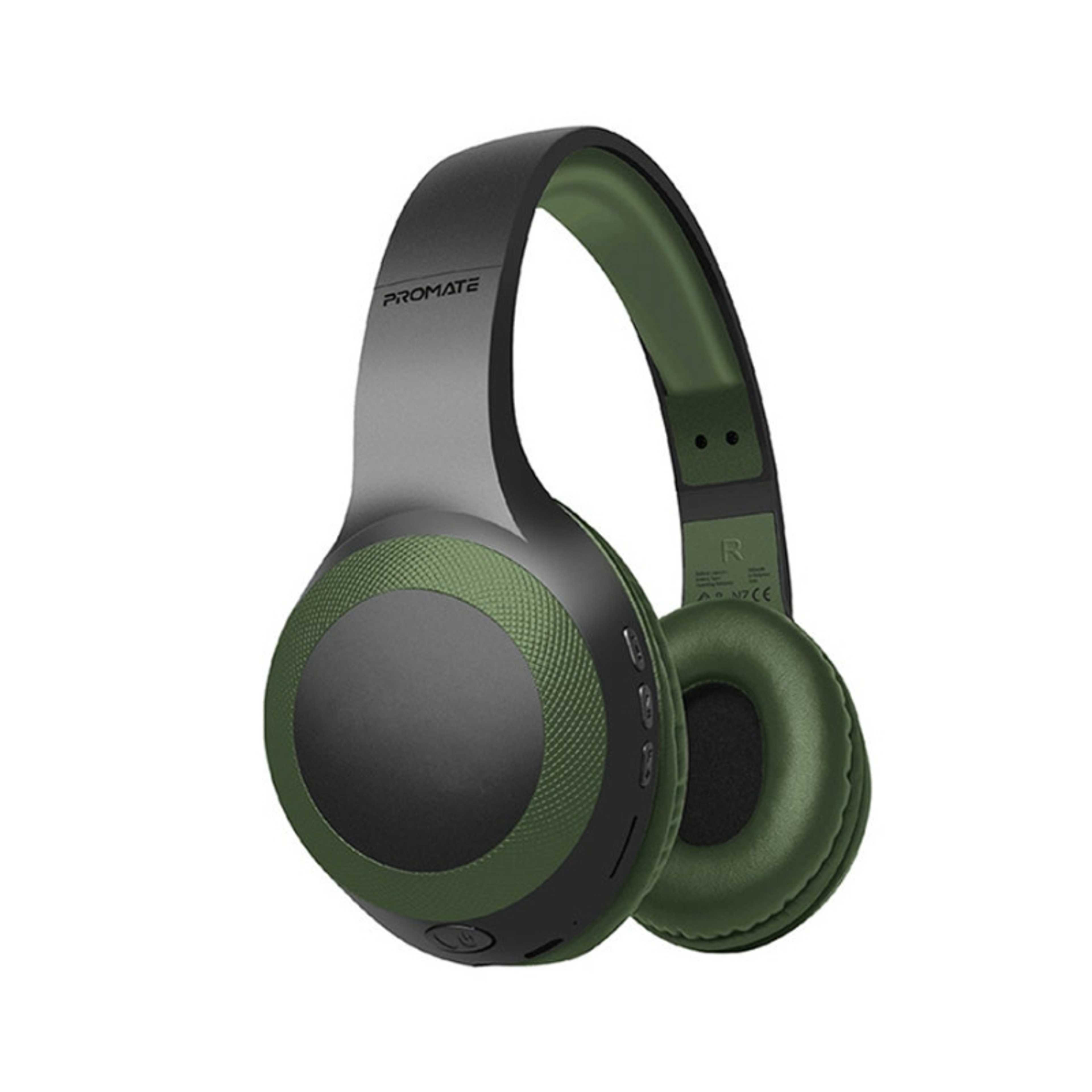 Bluetooth Headphone, Over-Ear Deep Bass Wired/Wireless Headphone with Long Playtime, Hi-Fi Sound, Built-In Mic, On-Ear Controls, Soft Earpads, MicroSD Card Slot and AUX Port For iPhone, Samsung, iPad Pro, LaBoca Black/Blue Green/Black - Product Main Image