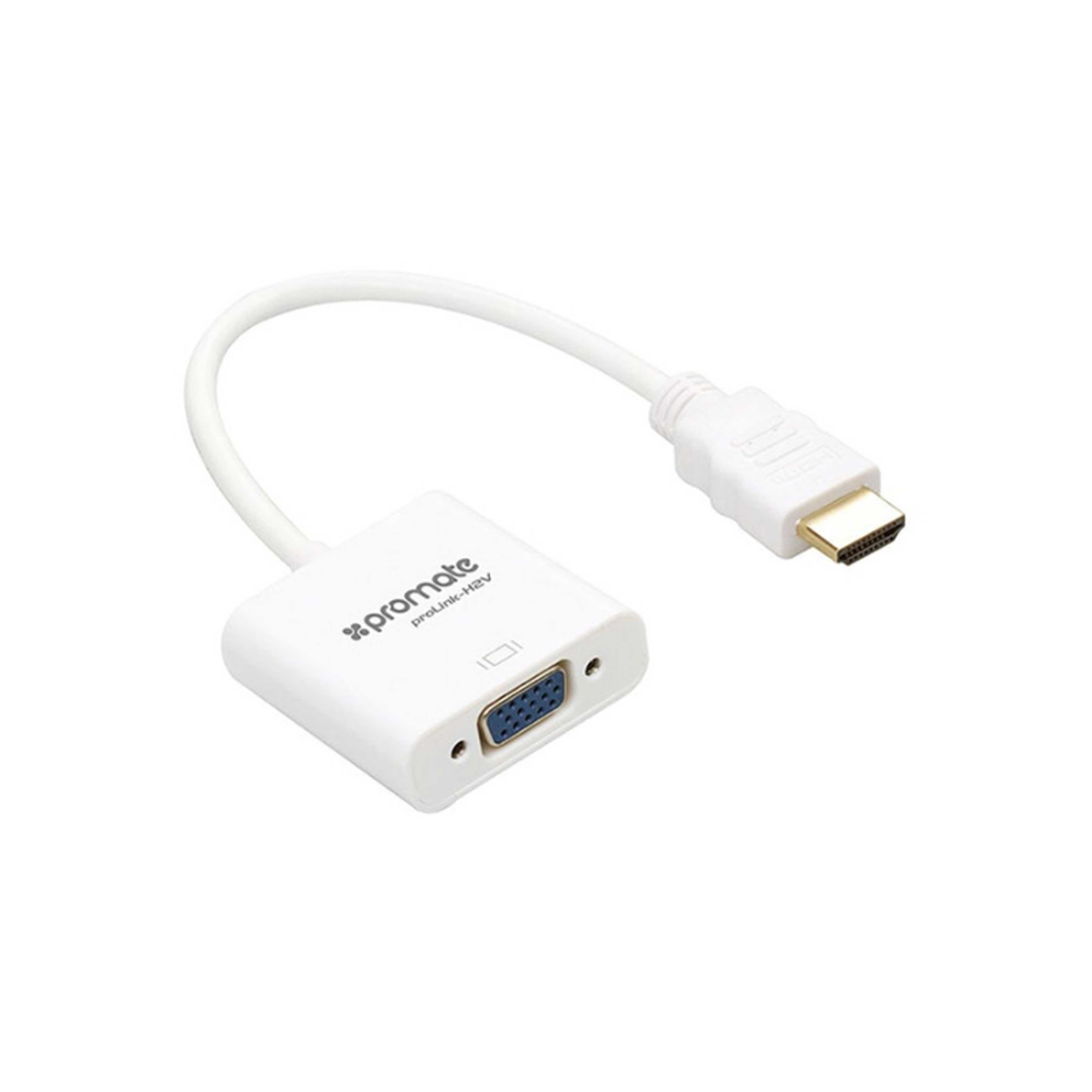Hdmi To Vga Converter Adapter Kit White - Product Main Image