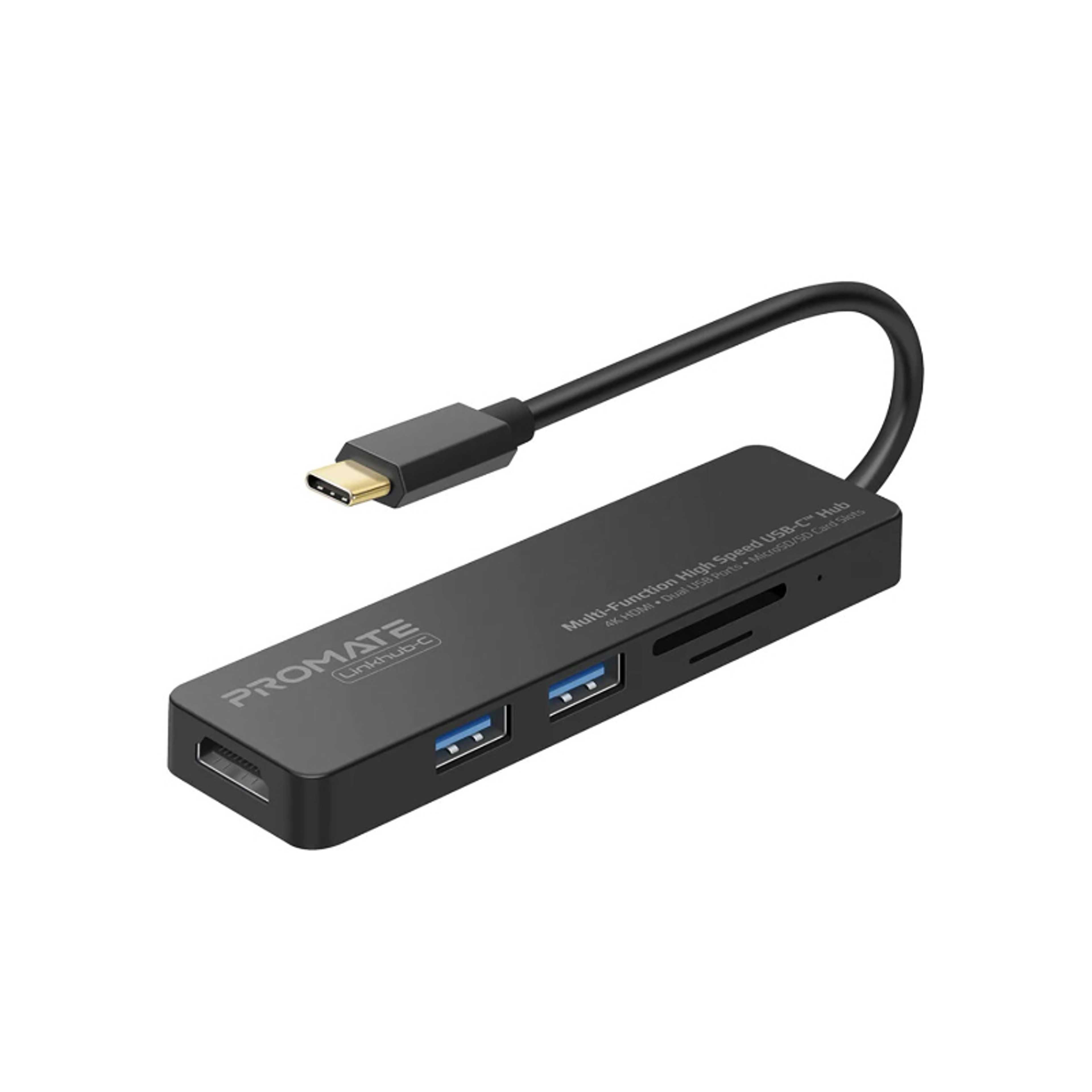 Multi-Function USB Type-C Hub Black - Product Main Image