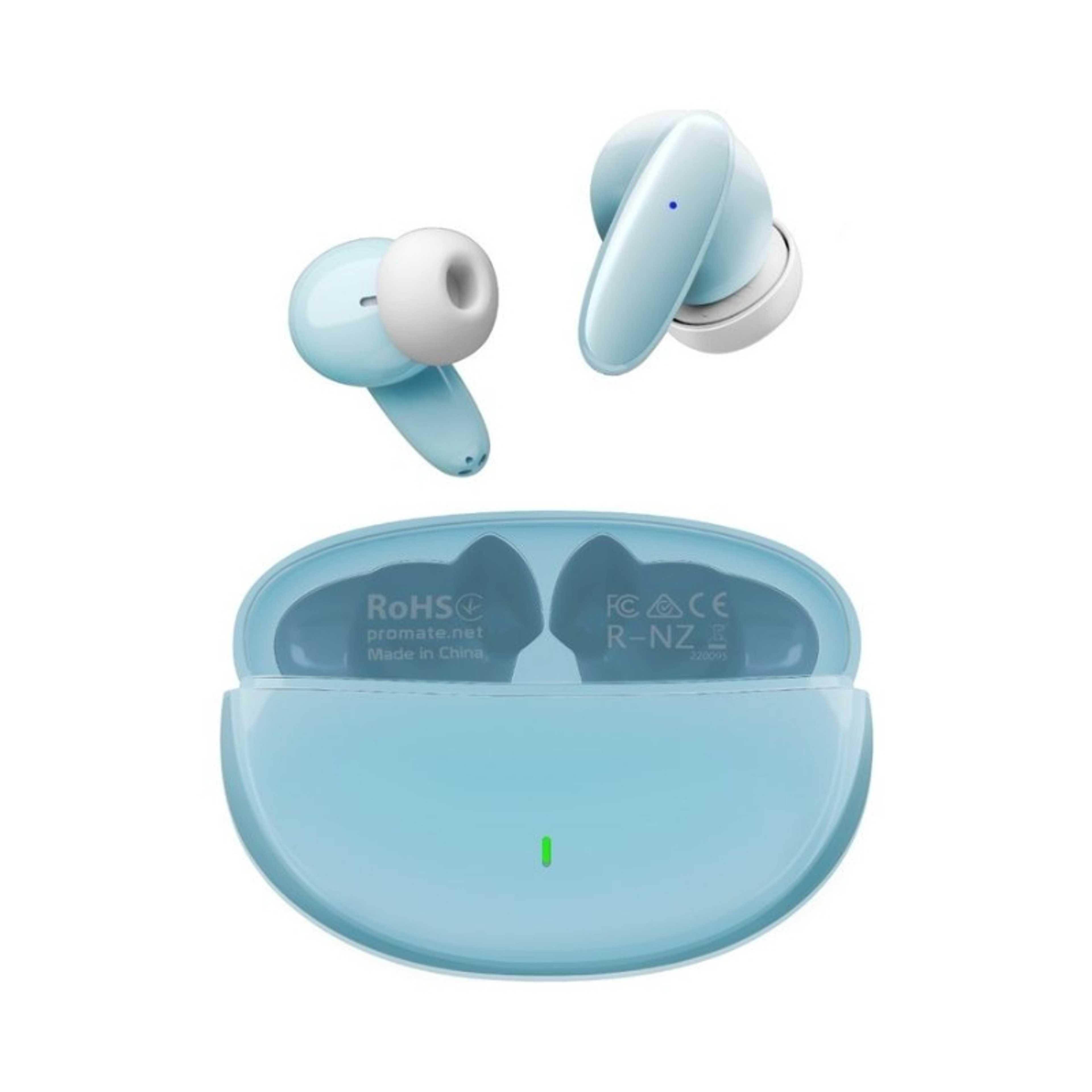 True Wireless Earbuds,In-Ear Bluetooth v5.1 HD Earphones with Mic,IPX5 Water Resistance,20H Playback Time,Intelligent Touch Controls and Smart Auto Pairing for Smartphones, Lush Blue - Product Main Image