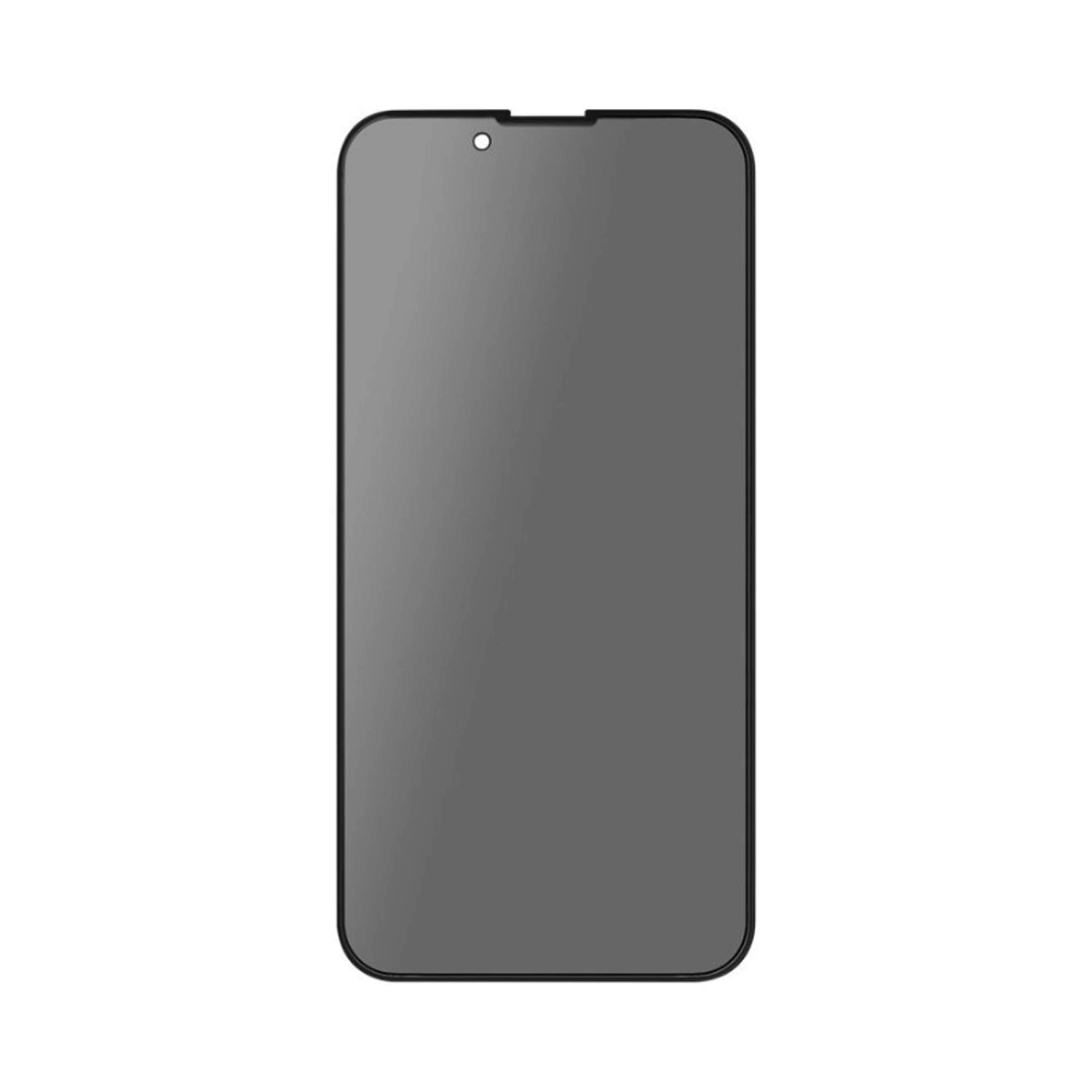 DropProtect Privacy 3D Glass Screen Protector With Built-in Bumper For iPhone 14 Plus Black - Product Main Image