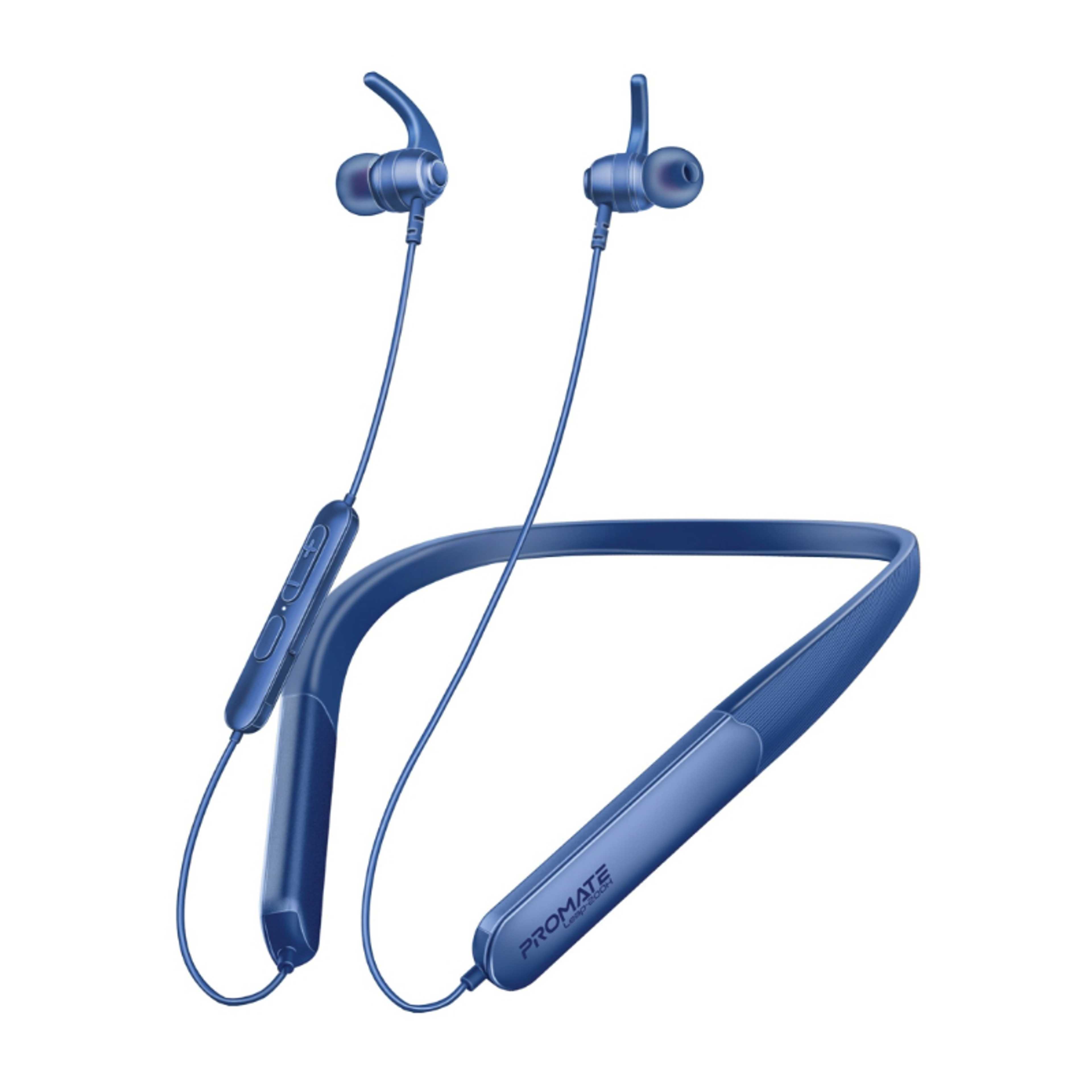 High-Fidelity Wireless Neckband Earphones with 200-hour Playtime, ENC Call Noise Cancellation, Multi-Point Connection with Two Devices, Bluetooth V5.4, Omni-Directional Mic, In-Line Controls, Crystal-Clear Call Quality, IPX5 Water- Resistance Blue - Product Main Image