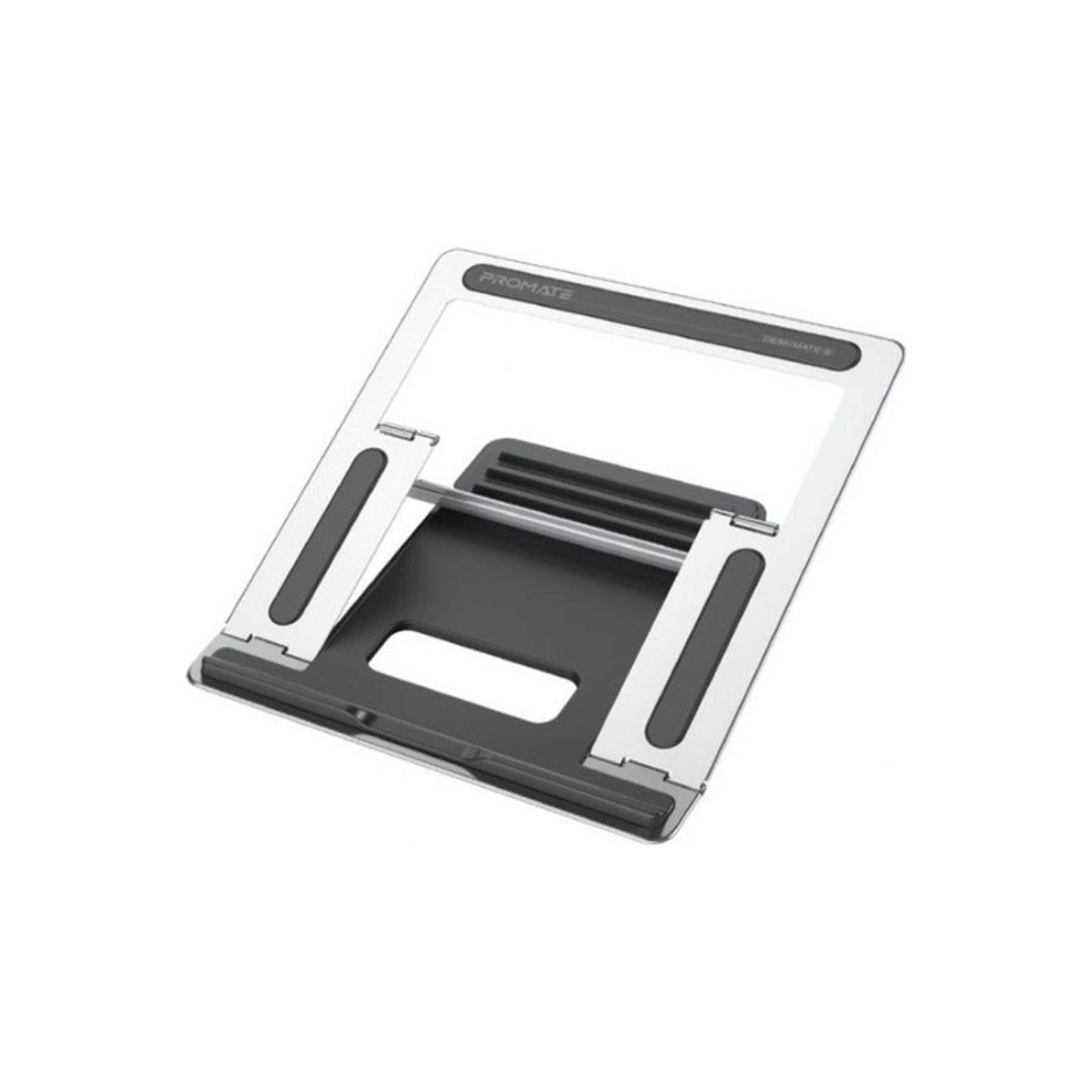 Laptop Ergonomic Aluminum Multi-Level Notebook Stand Up To 17 Inches With Anti-Slip Pads Heat Dissipating And Foldable Design For MacBook Pro Laptops Tablets DeskMate-5 Silver - Product Main Image