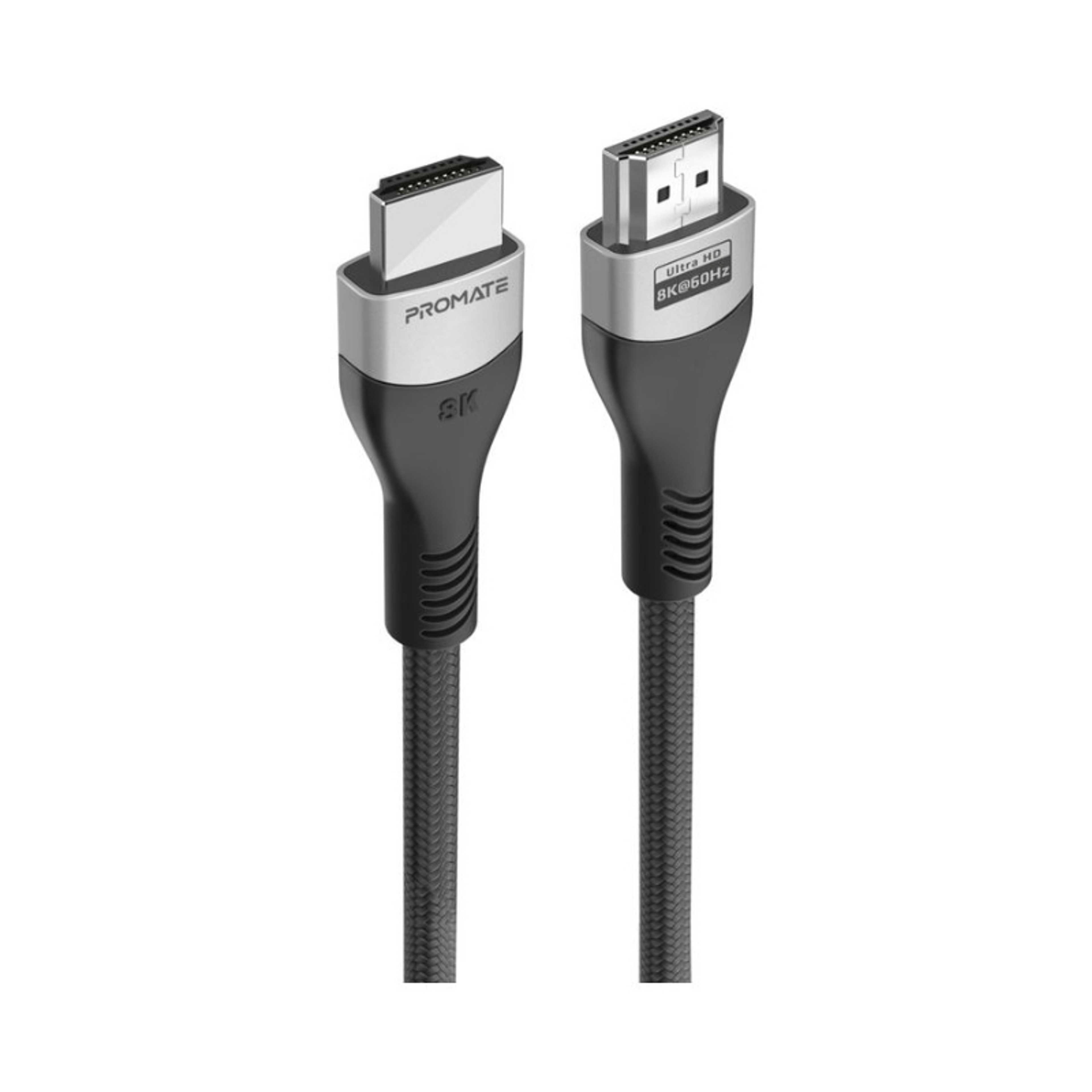 Promate 8K HDMI Cable, Premium 48Gbps High-Speed HDMI 2.1 Audio Video Cable with Enhanced Audio Return, 3 Meter Slim Cord and Dynamic HDR Support for Monitor, UHDTV, Projector, PrimeLink8K-300 Black Black - Product Main Image