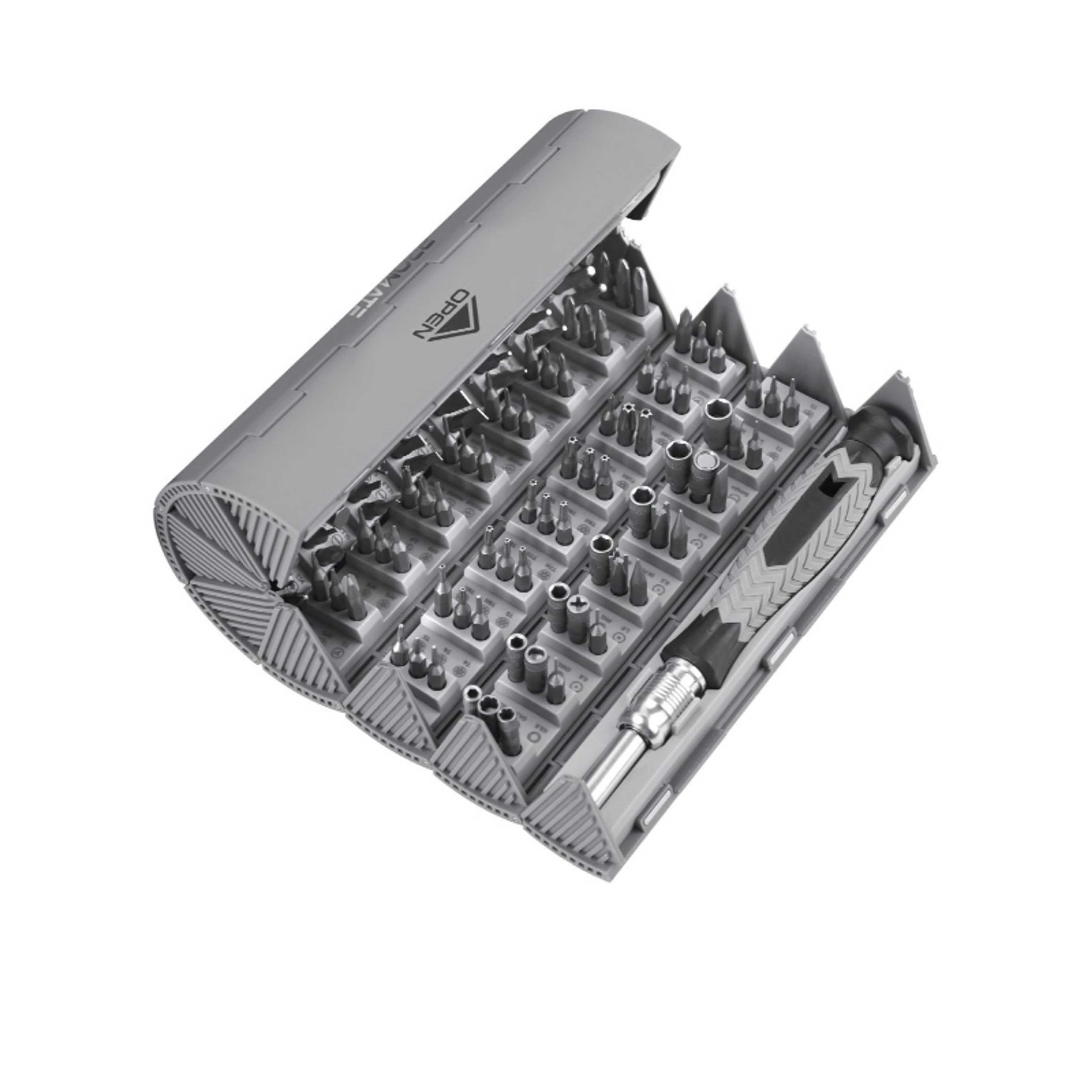 Promate Screwdriver Set, Premium Ergonomic 126-in-1 Precision Screwdriver Kit with 120 CR-V Steel Bits, Foldable Cylindrical Case, Durable Construction, Water and Rust Proof for Electronics - Product Main Image