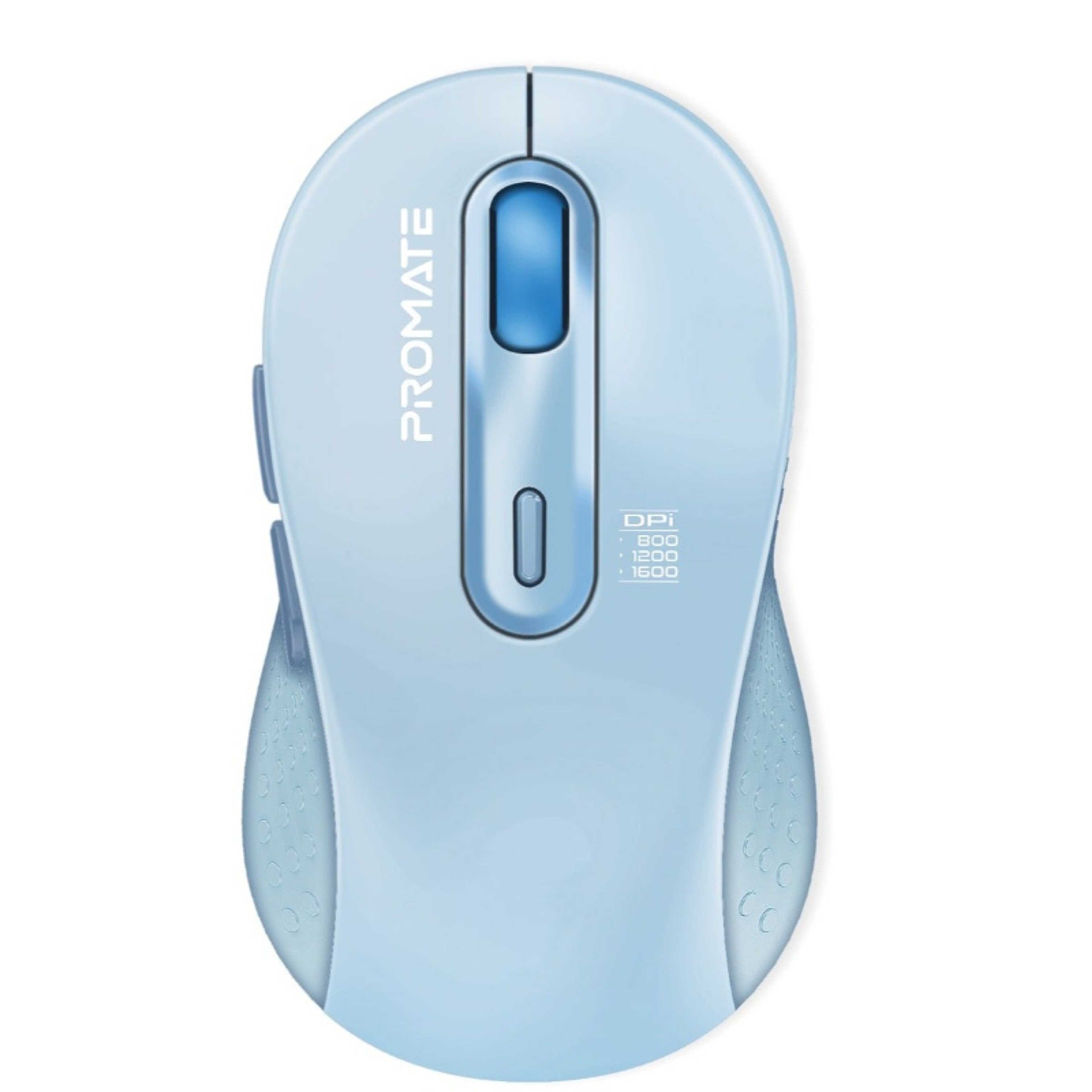 Wireless Mouse, Ergonomic Ambidextrous Wireless Mice with Dual Mode Connectivity, Bluetooth V5.2 or V3.0, 2.4Ghz Transmission, Adjustable 1600DPI, 150H Working Time | Ken Blue - Product Main Image