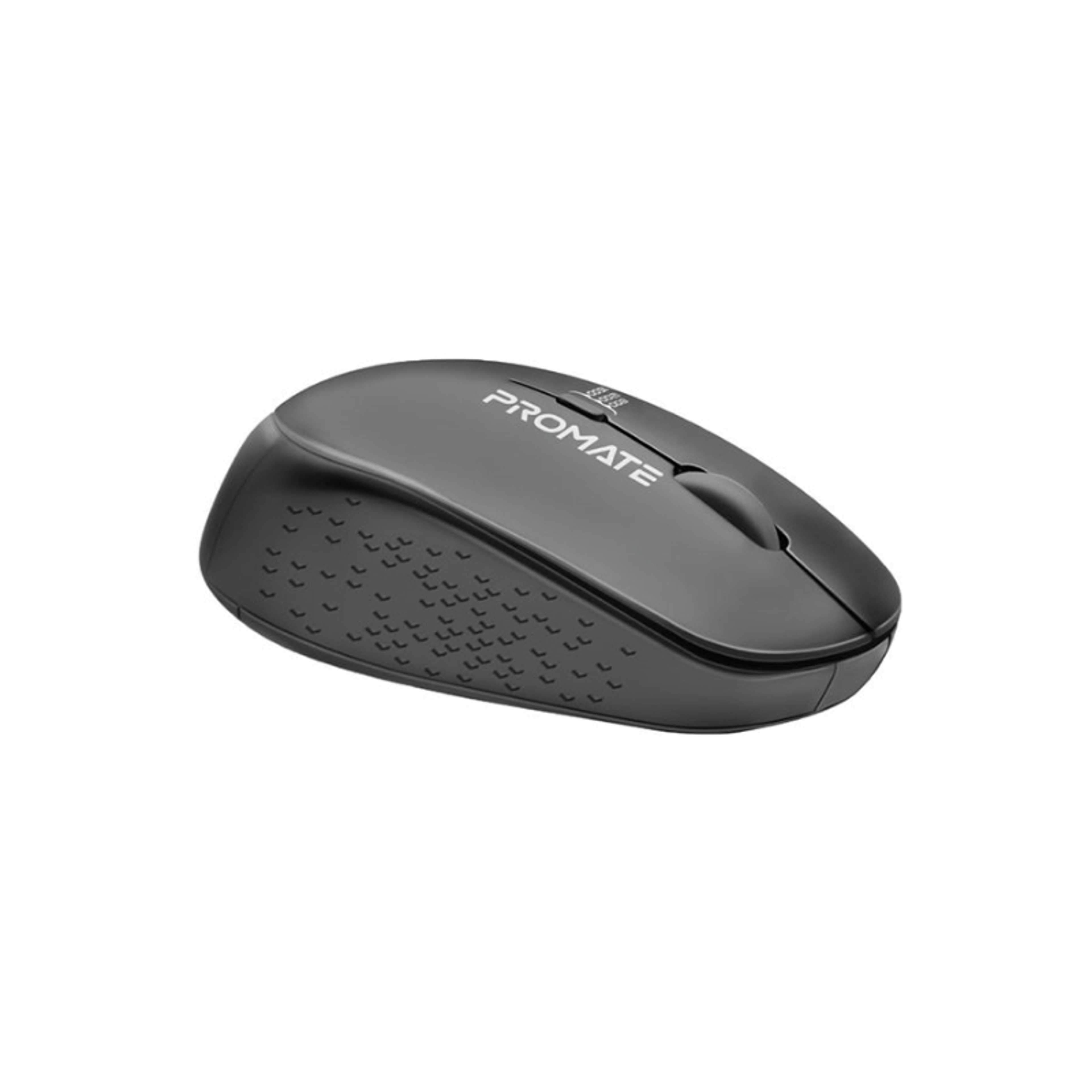 2.4G Wireless Mouse, Professional Precision Tracking Comfort Grip Mouse with USB Nano Receiver, 10m Range, 800/1200/1600 DPI Switch and 4 Functional Buttons for Mac OS, Windows, Tracker Black - Product Main Image