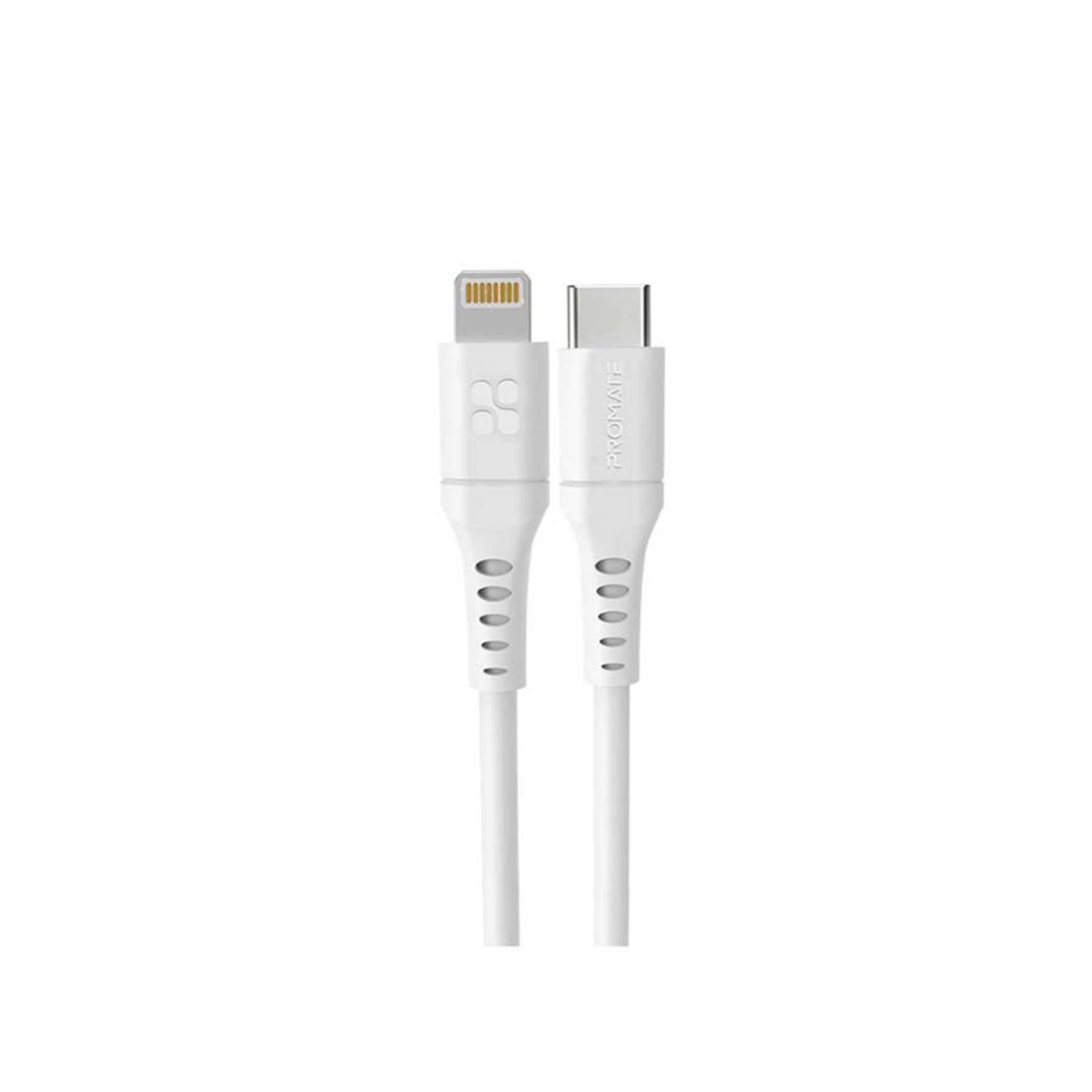 20W Power Delivery Fast Charging Lightning Cable 3M White - Product Main Image