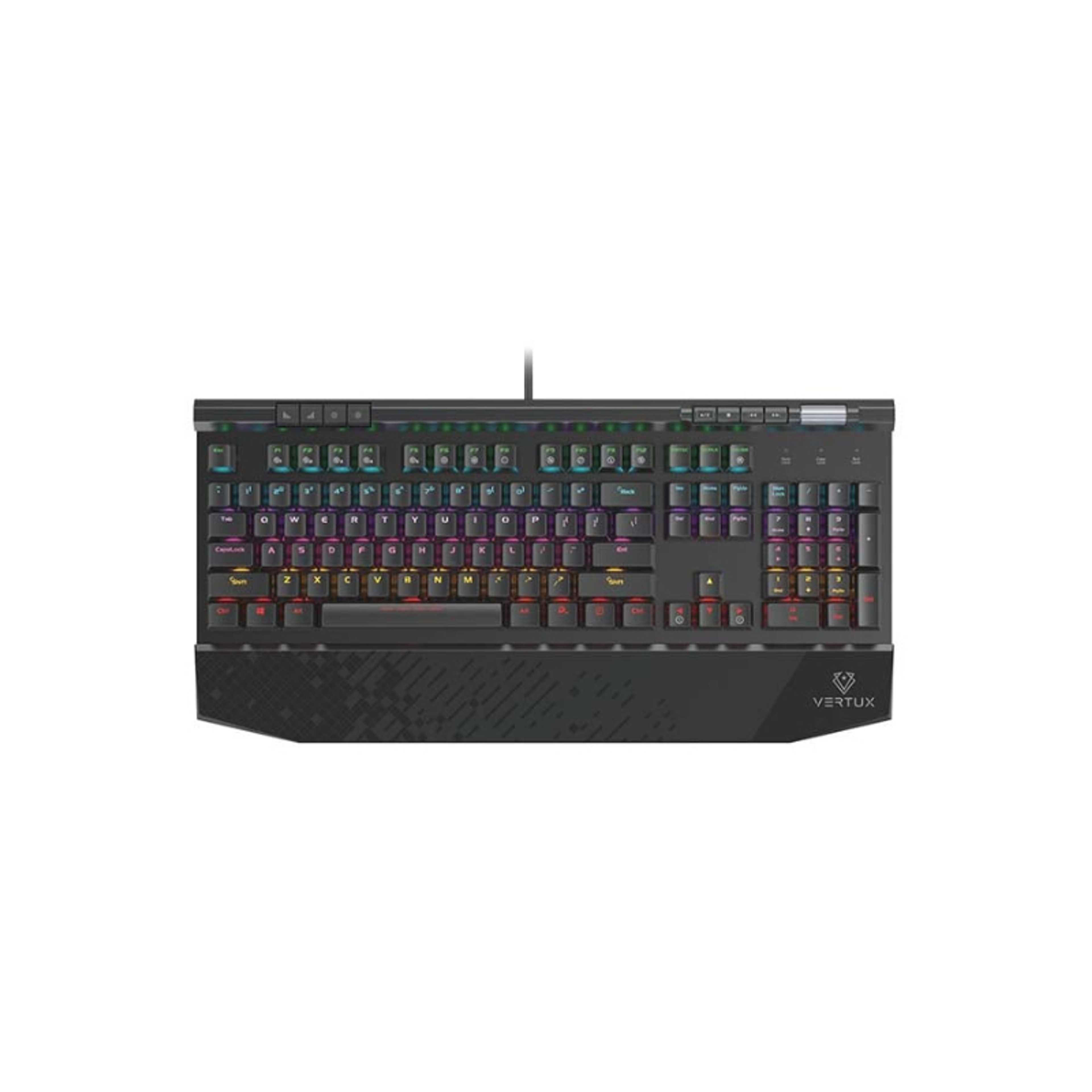 Tungsten Hyper Action Mechanical Gaming Keyboard MX Cherry Black with Volume Scroller- wired - Product Main Image