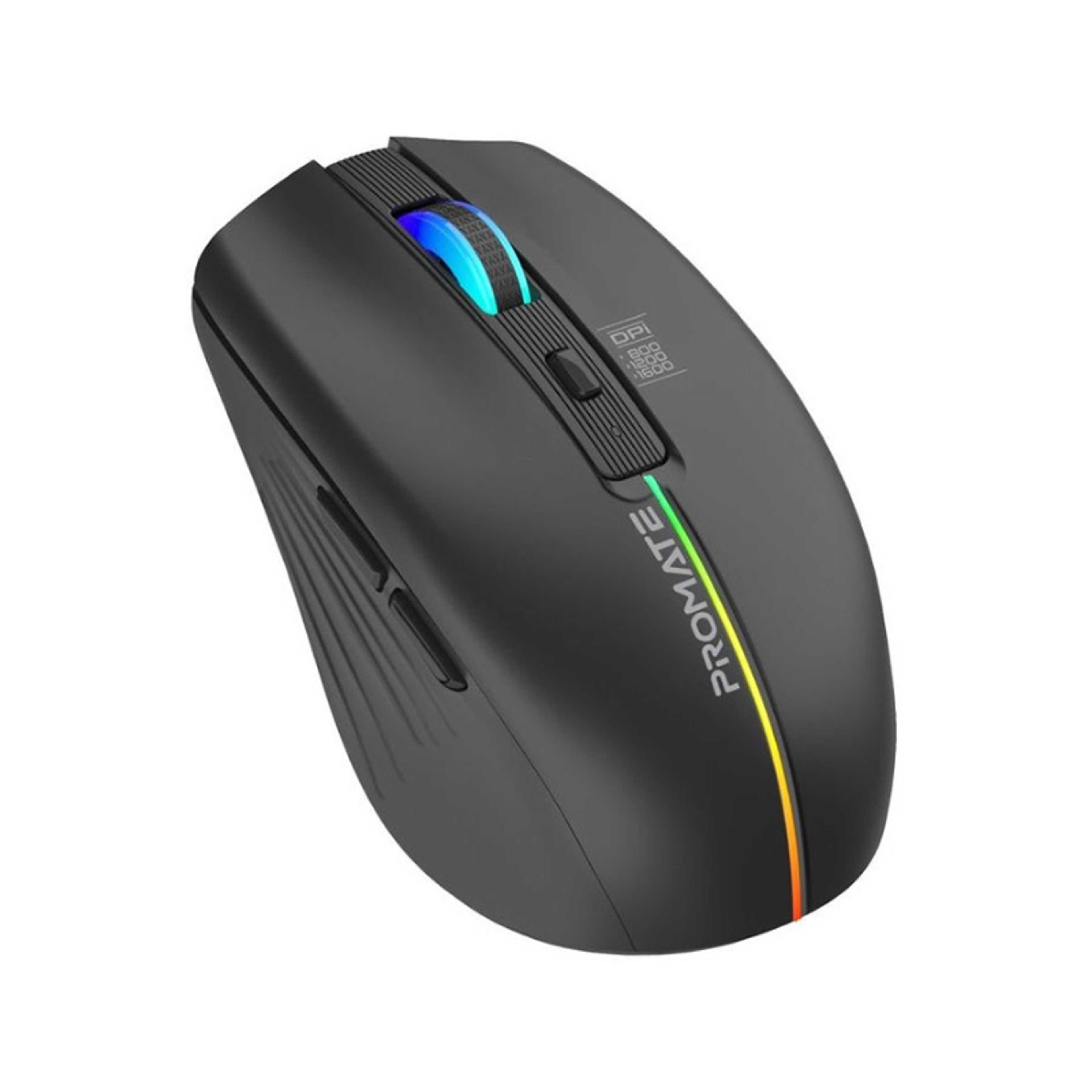 Wireless Mouse With 7 RGB Modes And 3 Adjustable DPI Level Black - Product Main Image