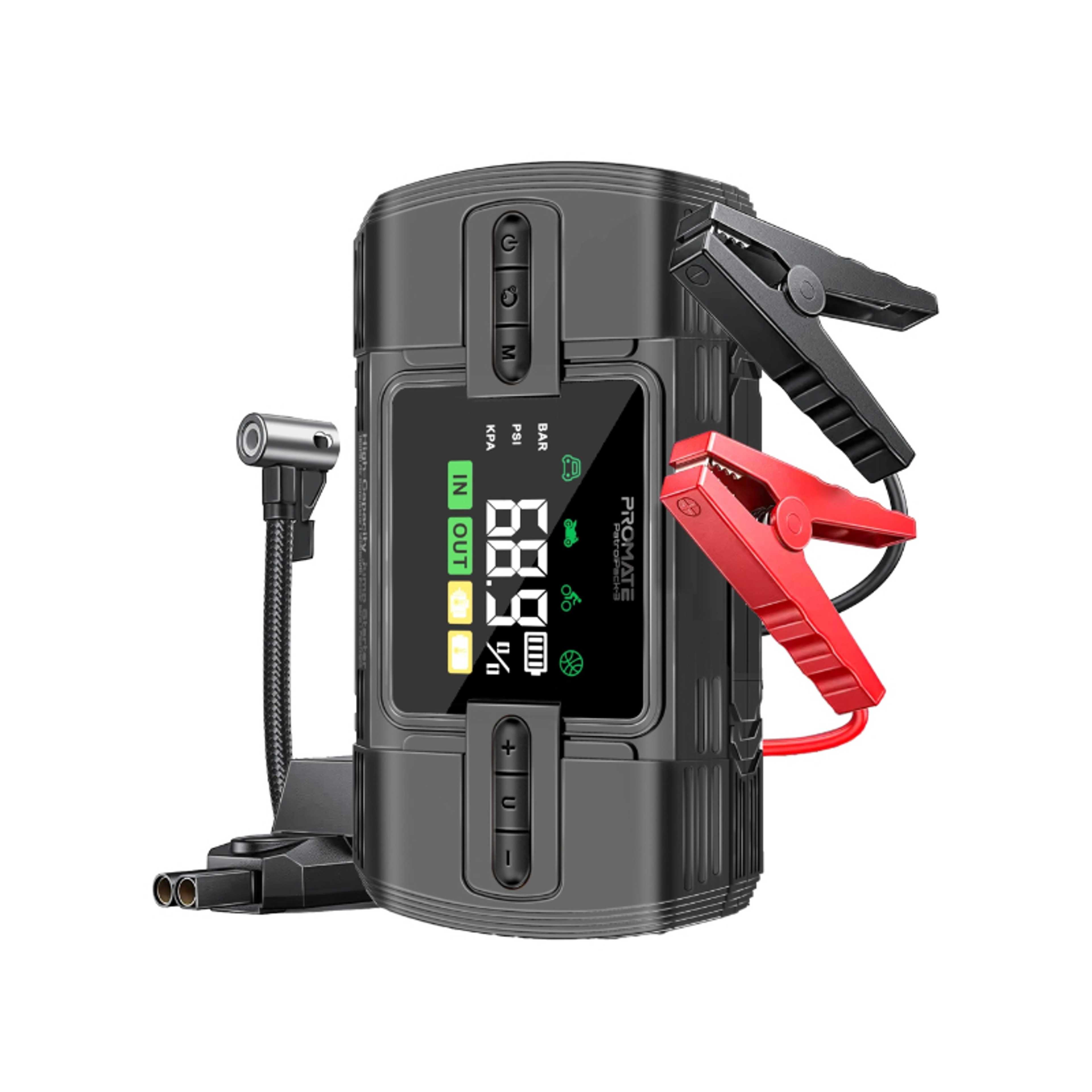 4-in-1 Portable Car Jump Starter, 150PSI Air Compressor, 12000mAh Power Bank with USB-A & QC 3.0 Ports, TMPS, LED Light, SOS Function, 160W Output, PatrolPack-3 - Product Main Image