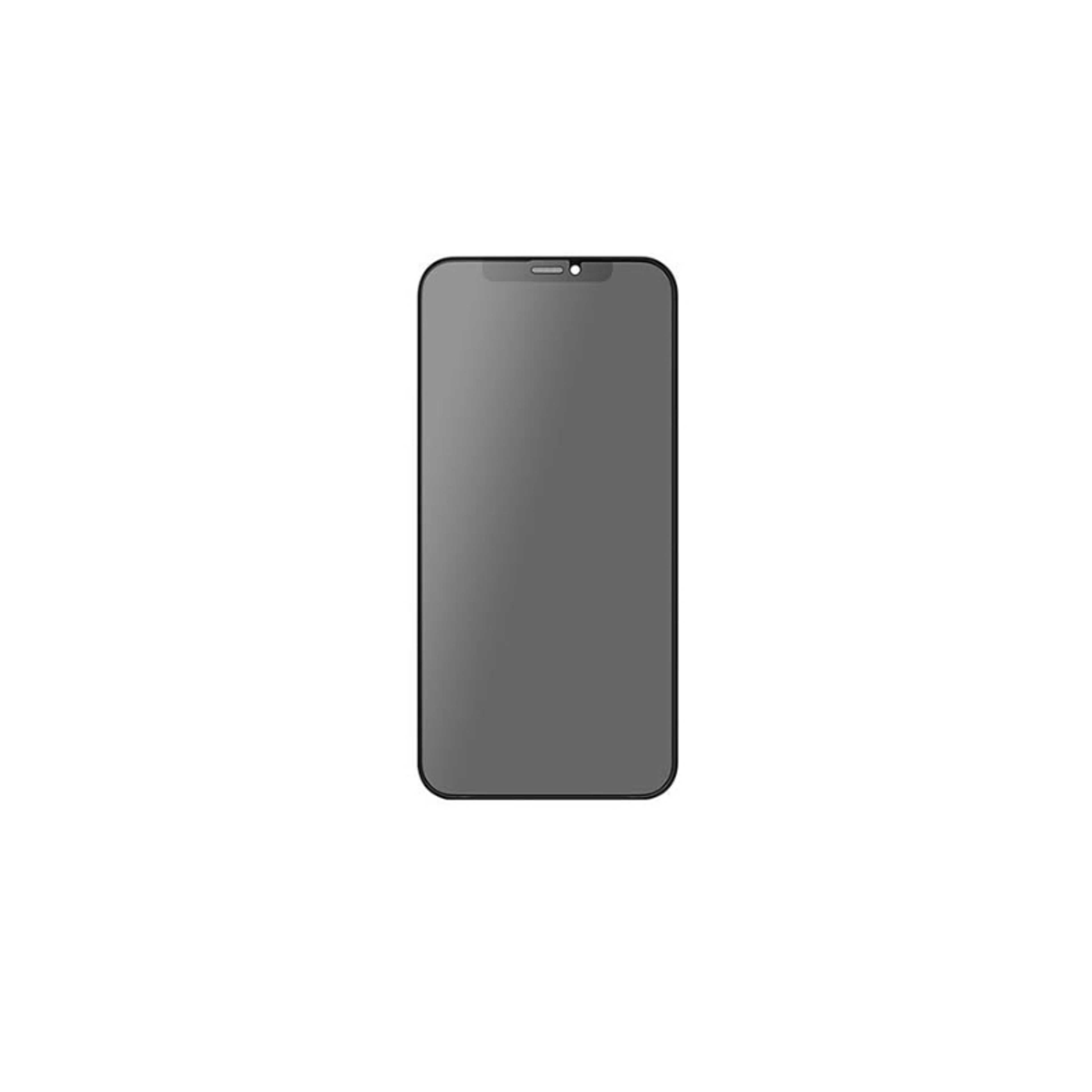 ExtremeGuard Matte Privacy Tempered Glass For iPhone 12 Black - Product Main Image