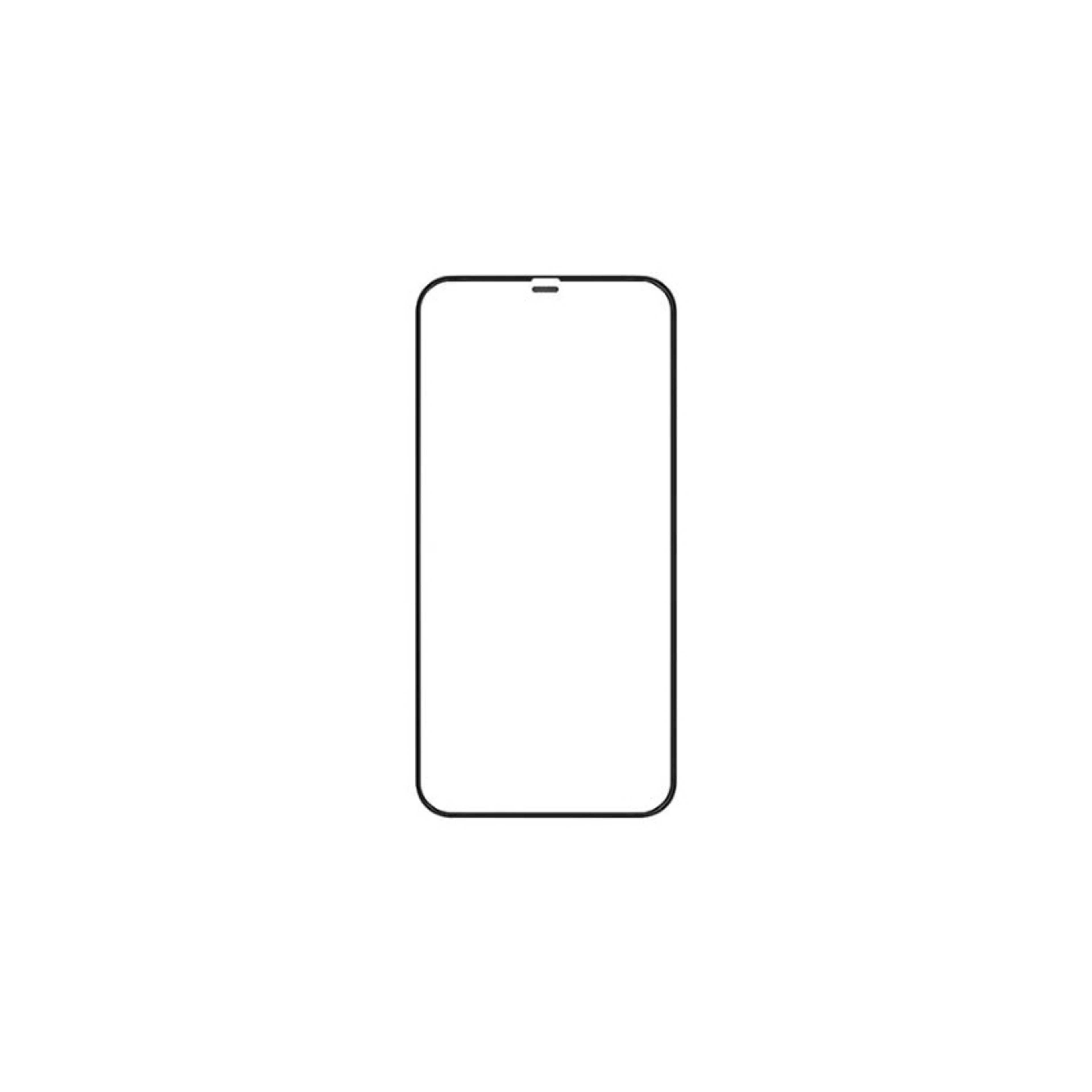 DropProtect Clear 3D Glass With Built-in Bumper For iPhone 12 Clear - Product Main Image
