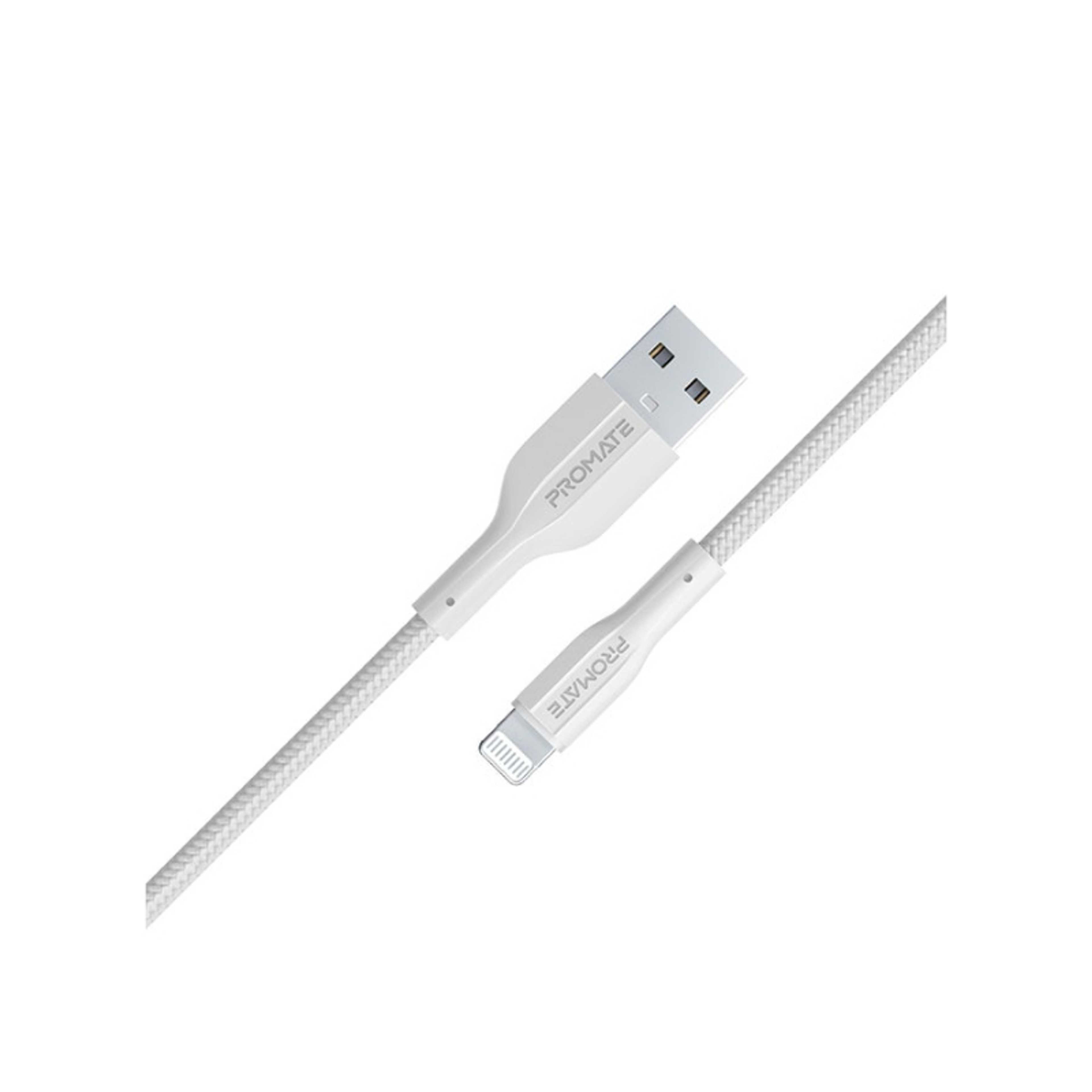 Usb-A To Lightning Cable Durable 10W Charger With 480 Mbps Data Transfer White - Product Main Image