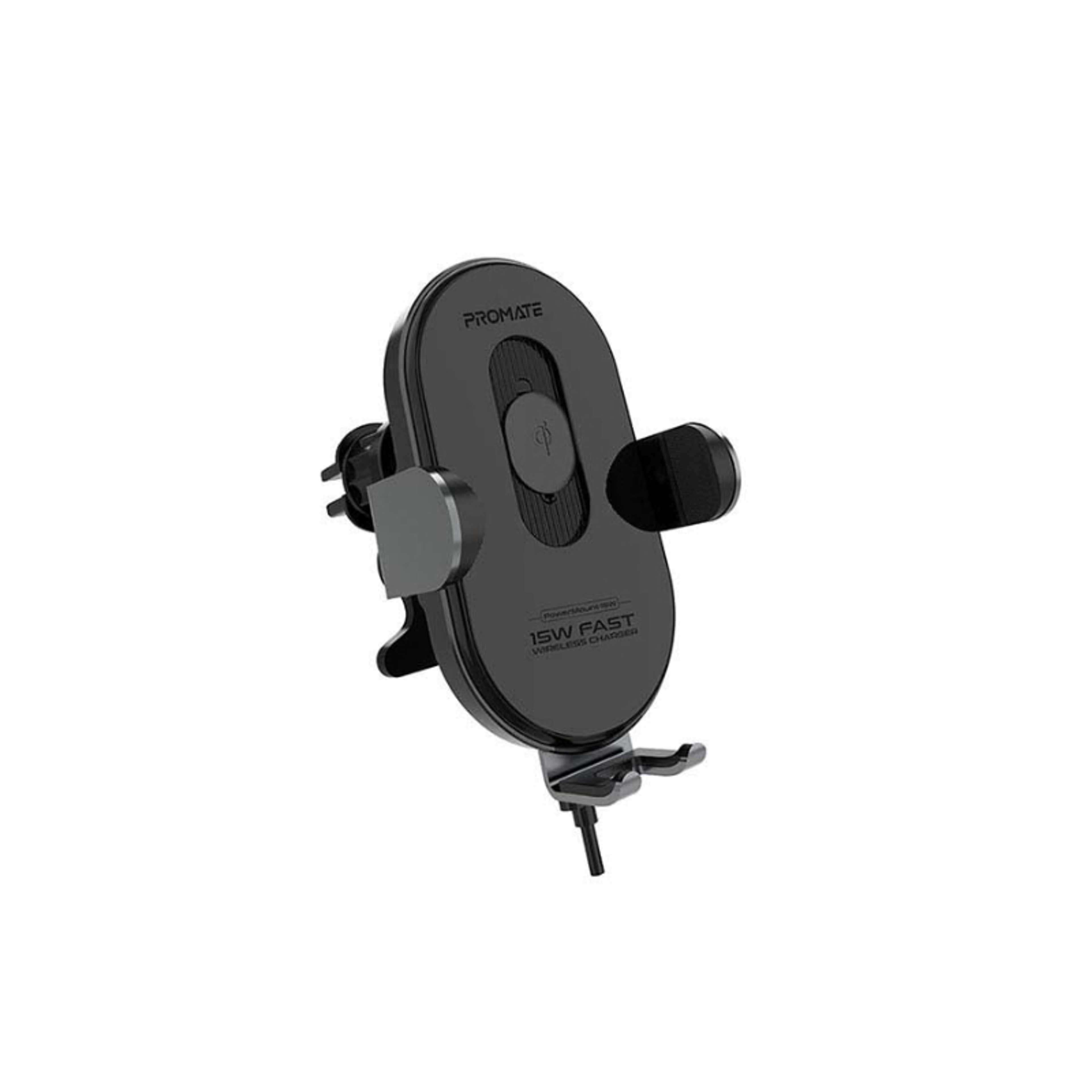 15W Smart Sensor Car Wireless Charger Black - Product Main Image
