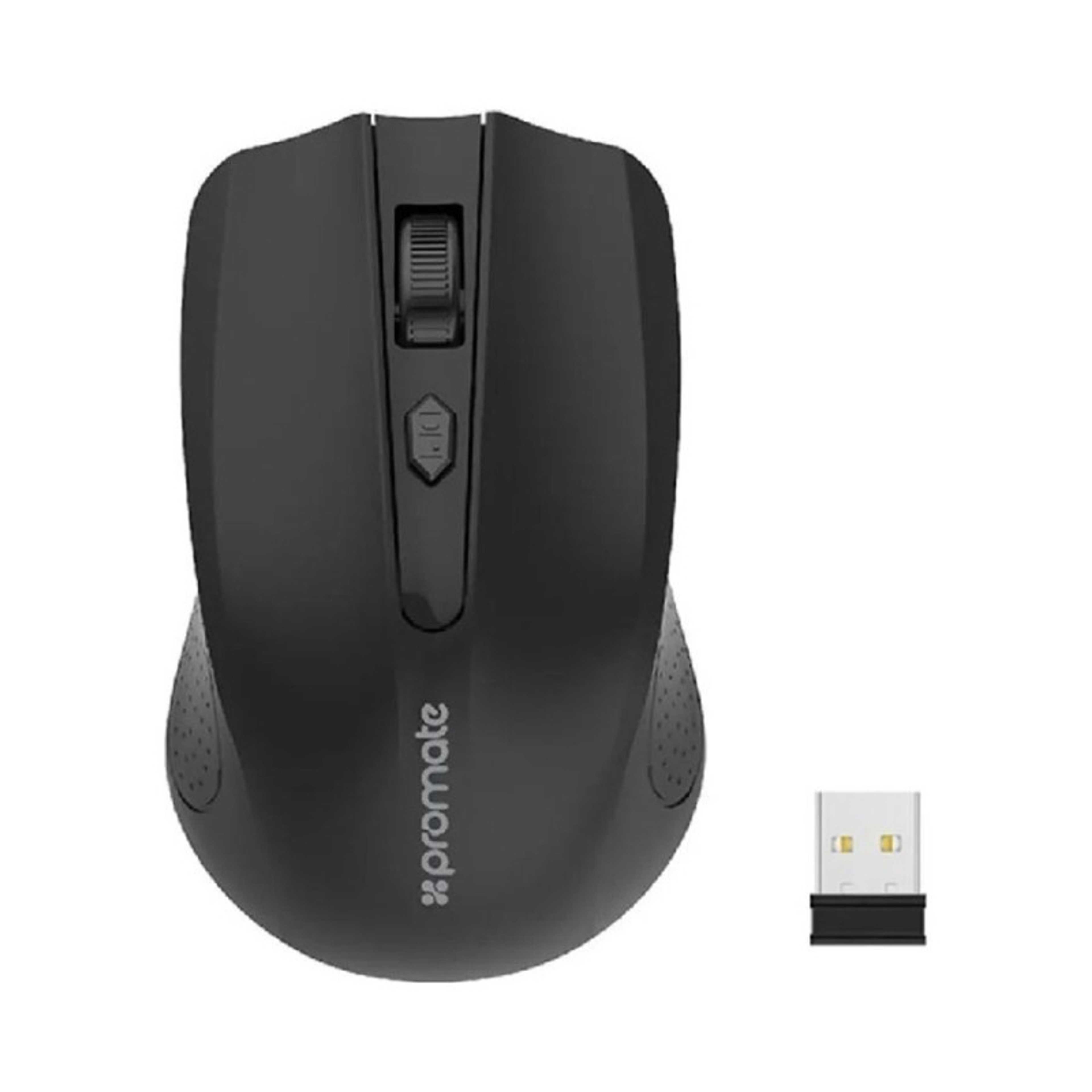 Portable Wireless Optical Mouse Black - Product Main Image