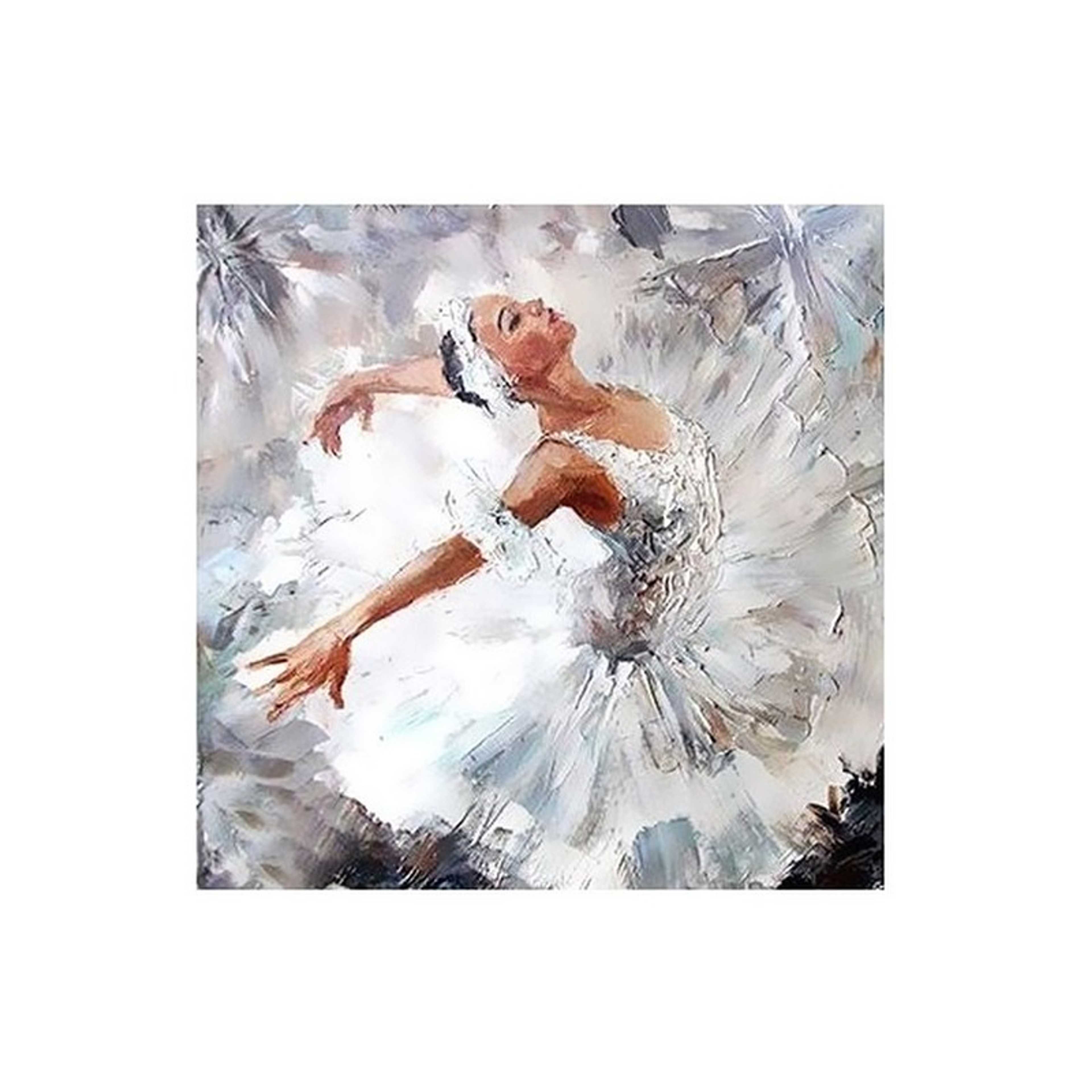 Decorative Wall Poster White/Grey/Beige 15x15centimeter - Product Main Image