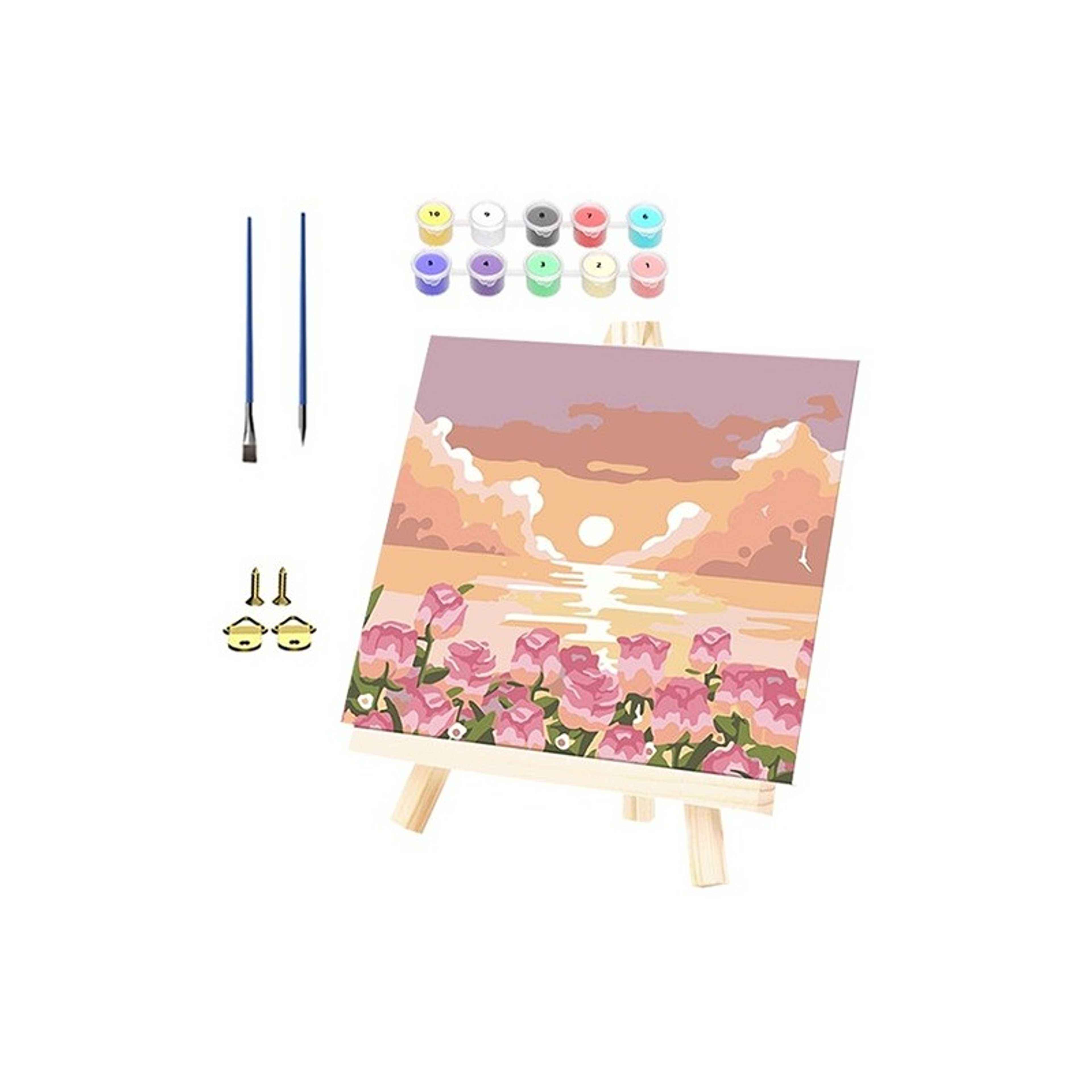 Painting by Number Kits for Adults, DIY Canvas Oil Painting Kit for Kids with Paint Brushes Acrylic Pigment Drawing Paintwork, Convenient and Fun Painting - Product Main Image