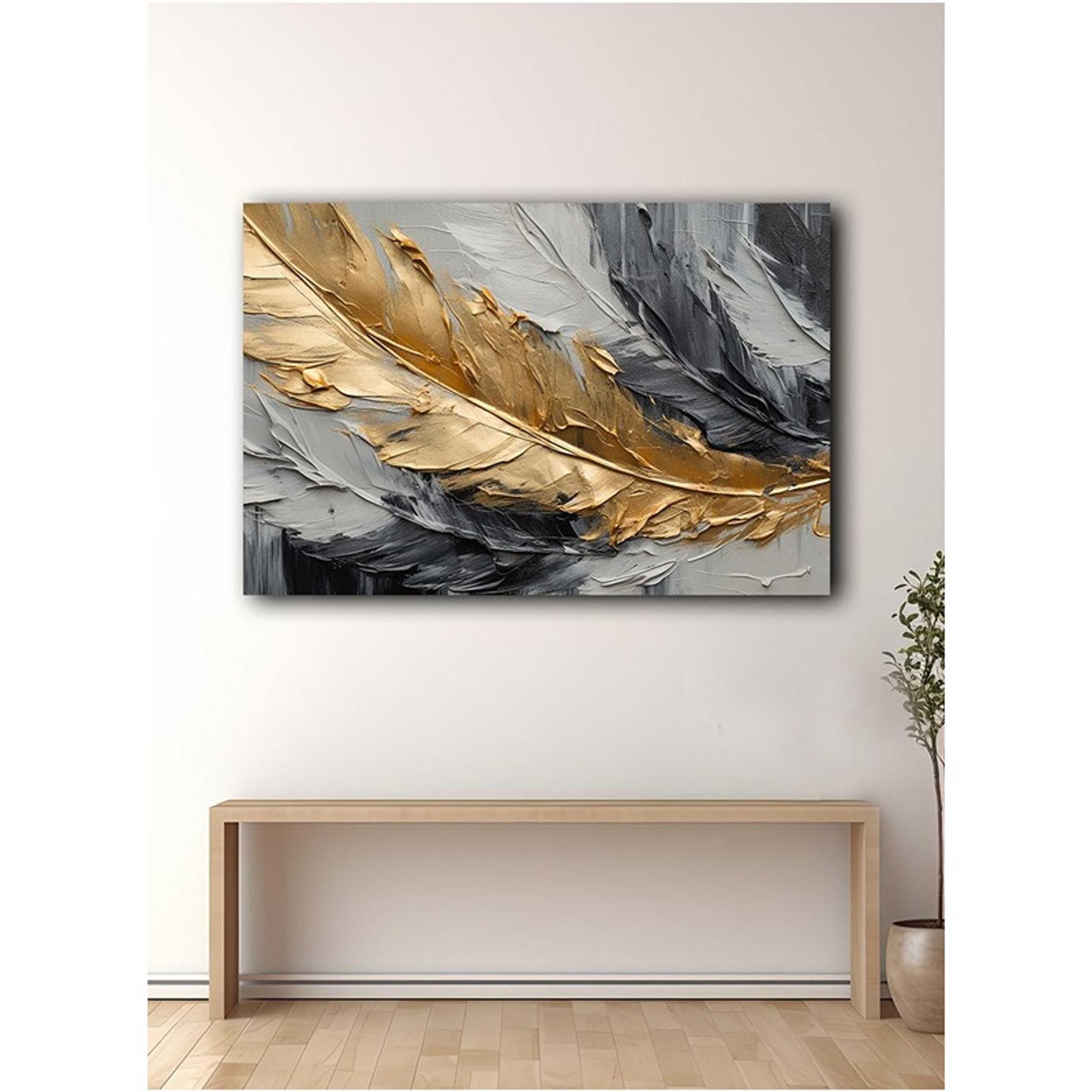 Canvas Wall Art Stretched Over Wooden Frame with Arches Retro Style Art Pattern Painting - Product Main Image