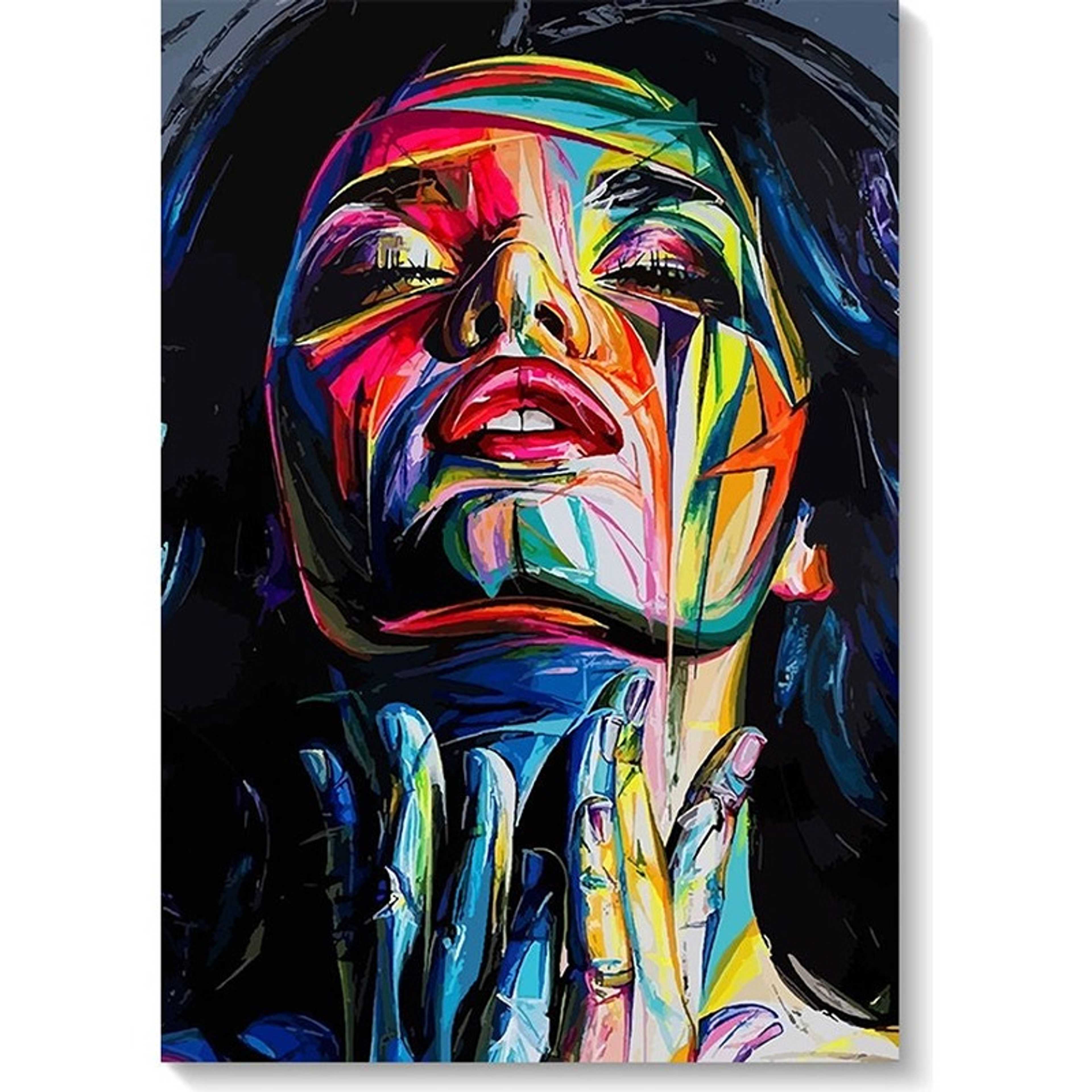 Girl Abstract Wall Art Multicolour 40x60cm - Product Main Image