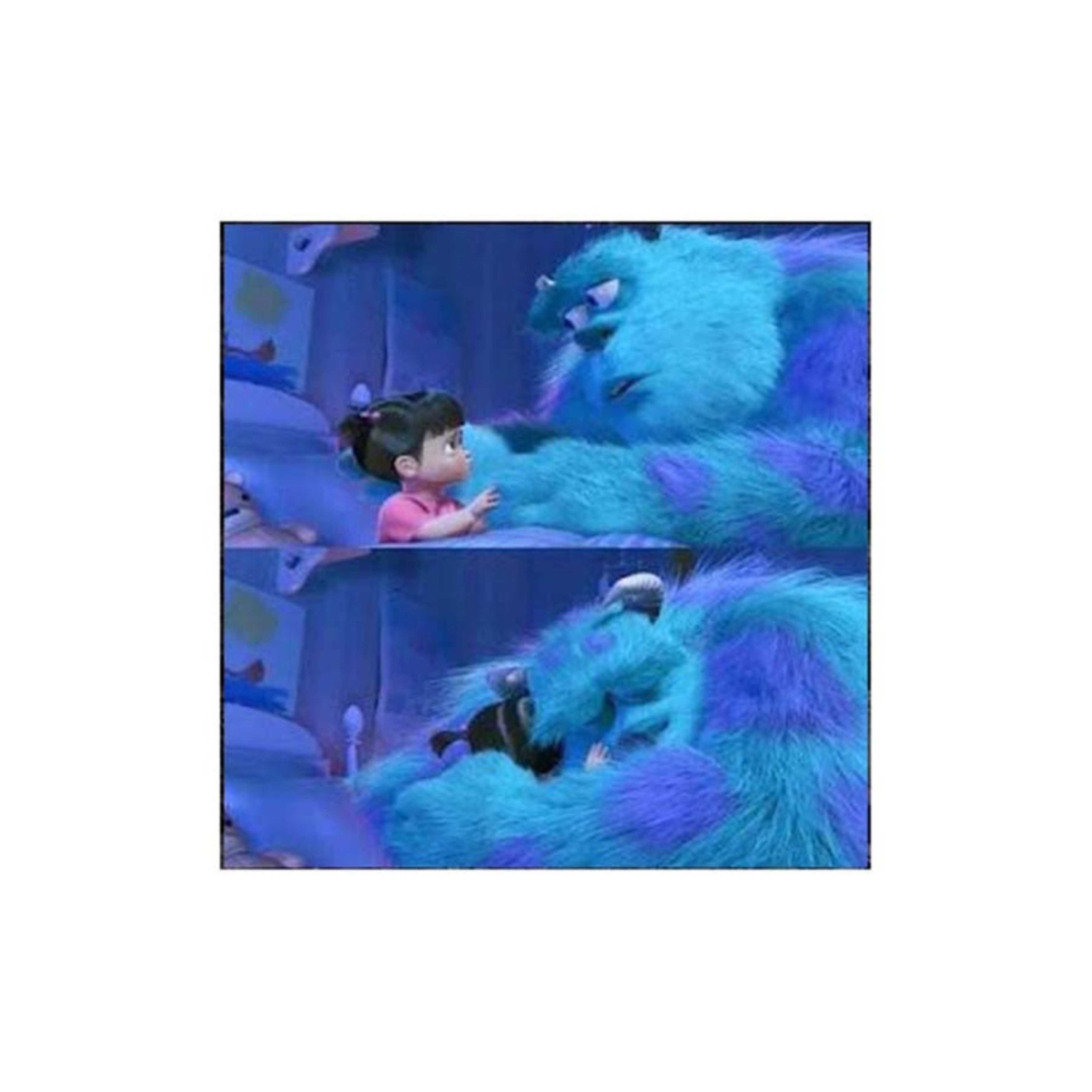 Monsters Inc Wall Art Painting Blue/Purple 30 x 30centimeter - Product Main Image