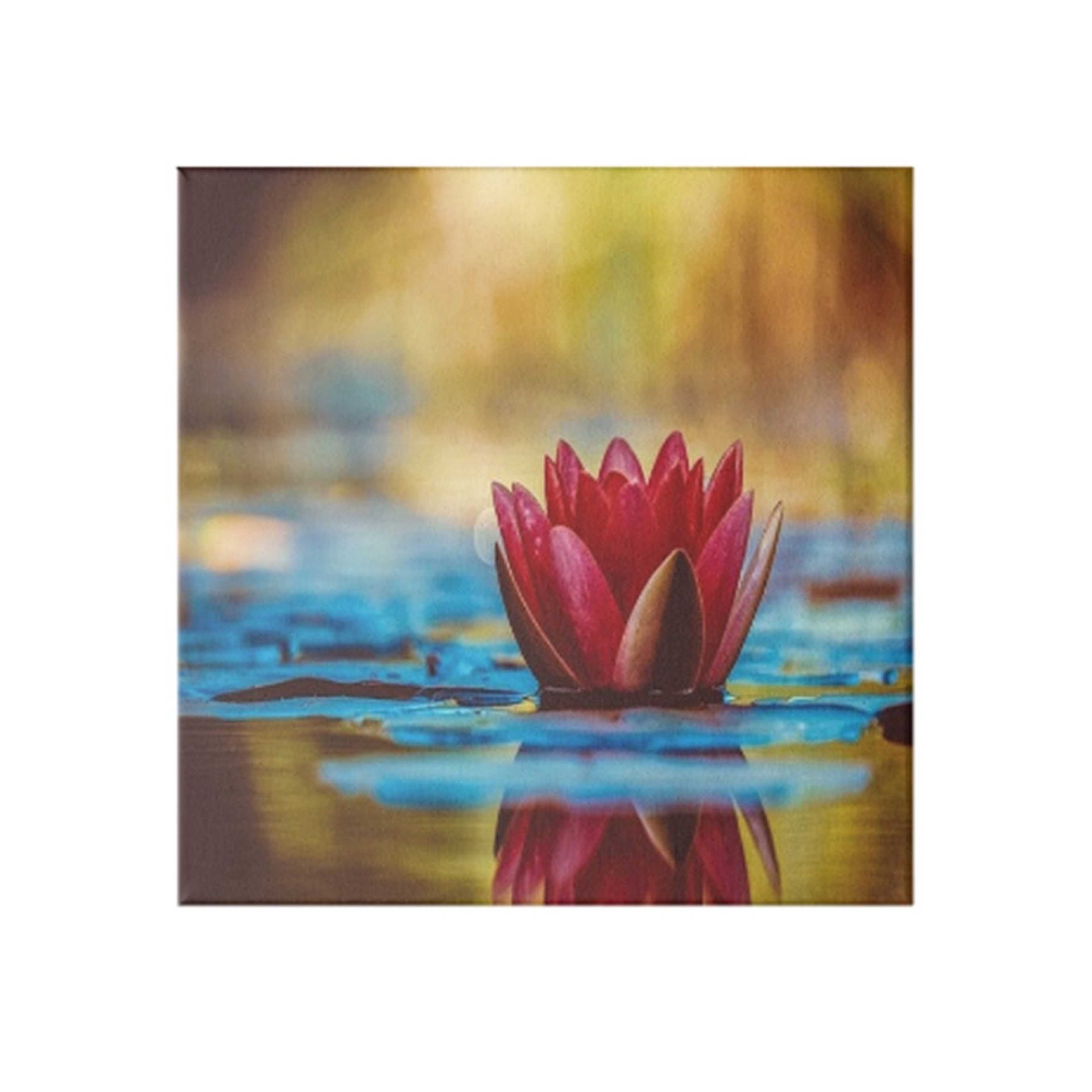 A Rose Hidden Frame Canvas Wall Painting Multicolour 50 x 50cm - Product Main Image