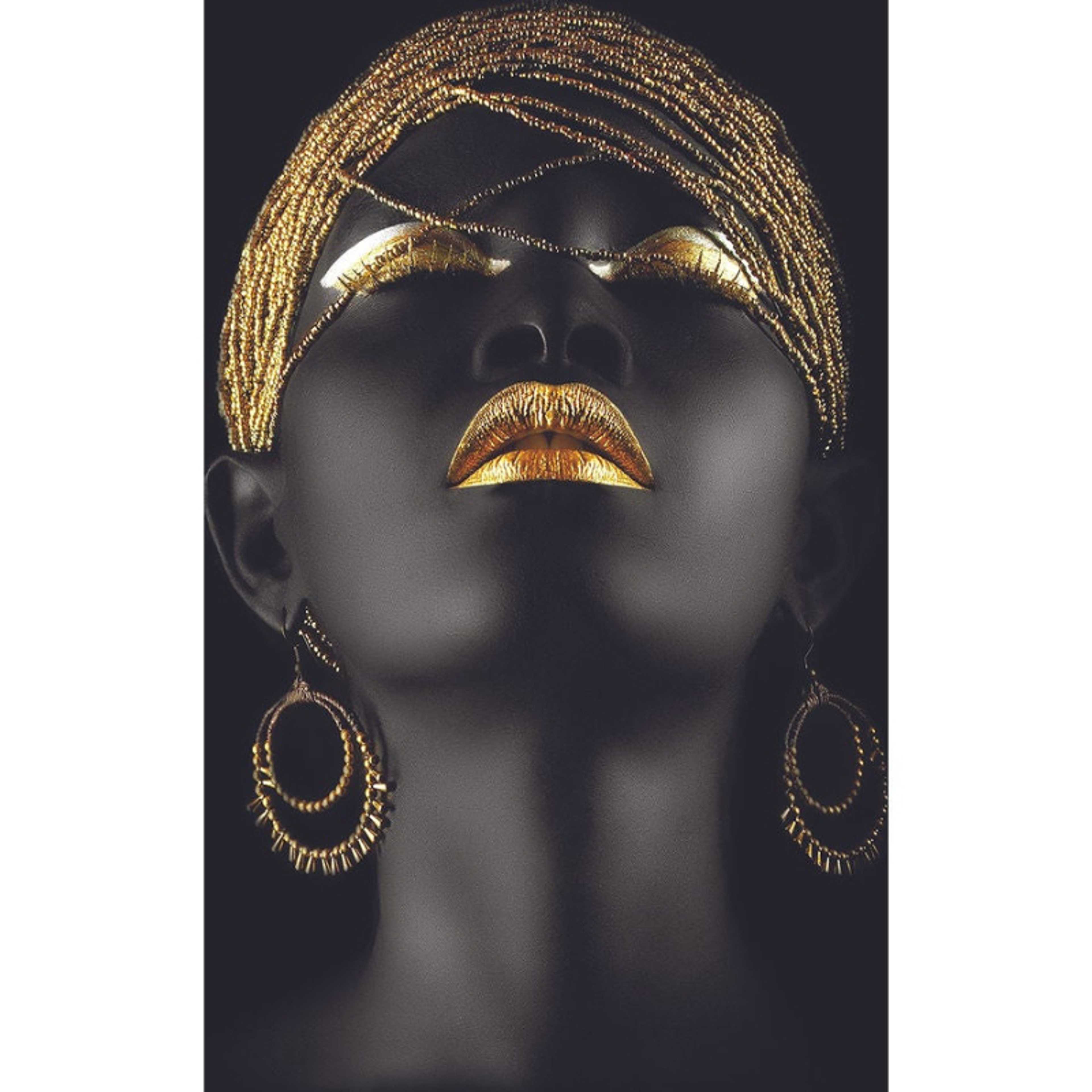 Girl Themed Wall Art Black/Gold - Product Main Image