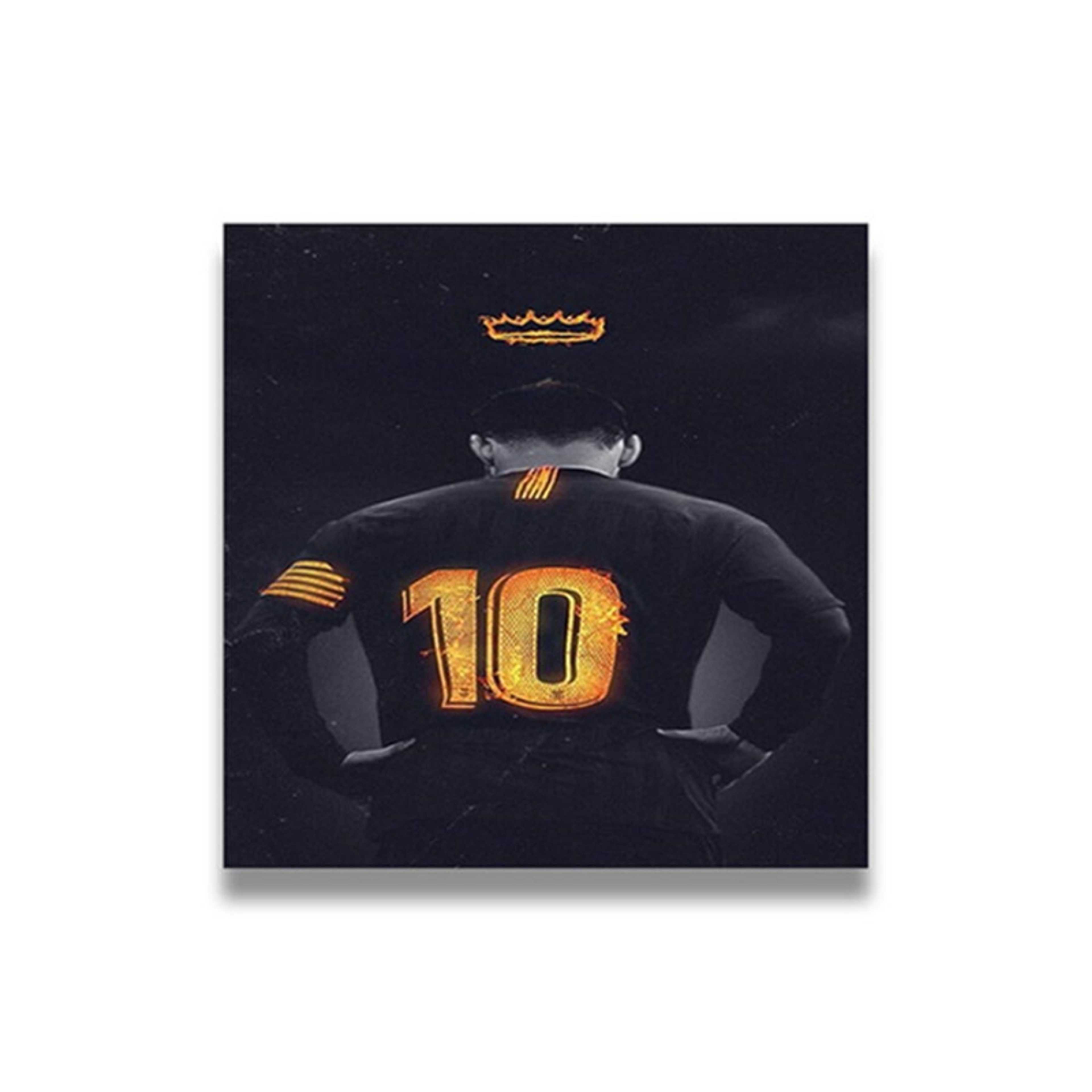 Messi Decorative Wall Art Painting With Hidden Frame Multicolour 50 x 50centimeter - Product Main Image