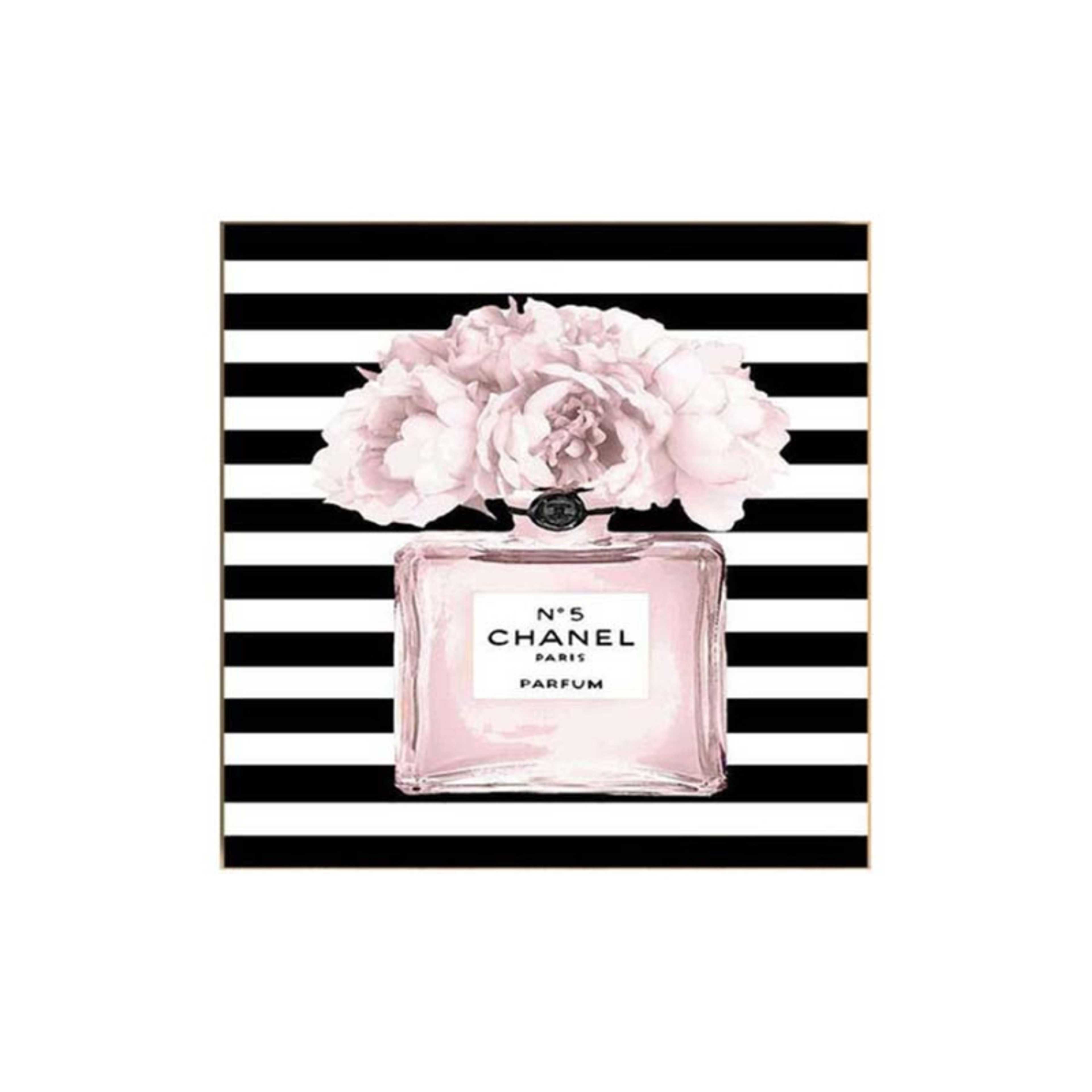 Chanel Wall Art Painting Black/White/Pink 30 x 30centimeter - Product Main Image