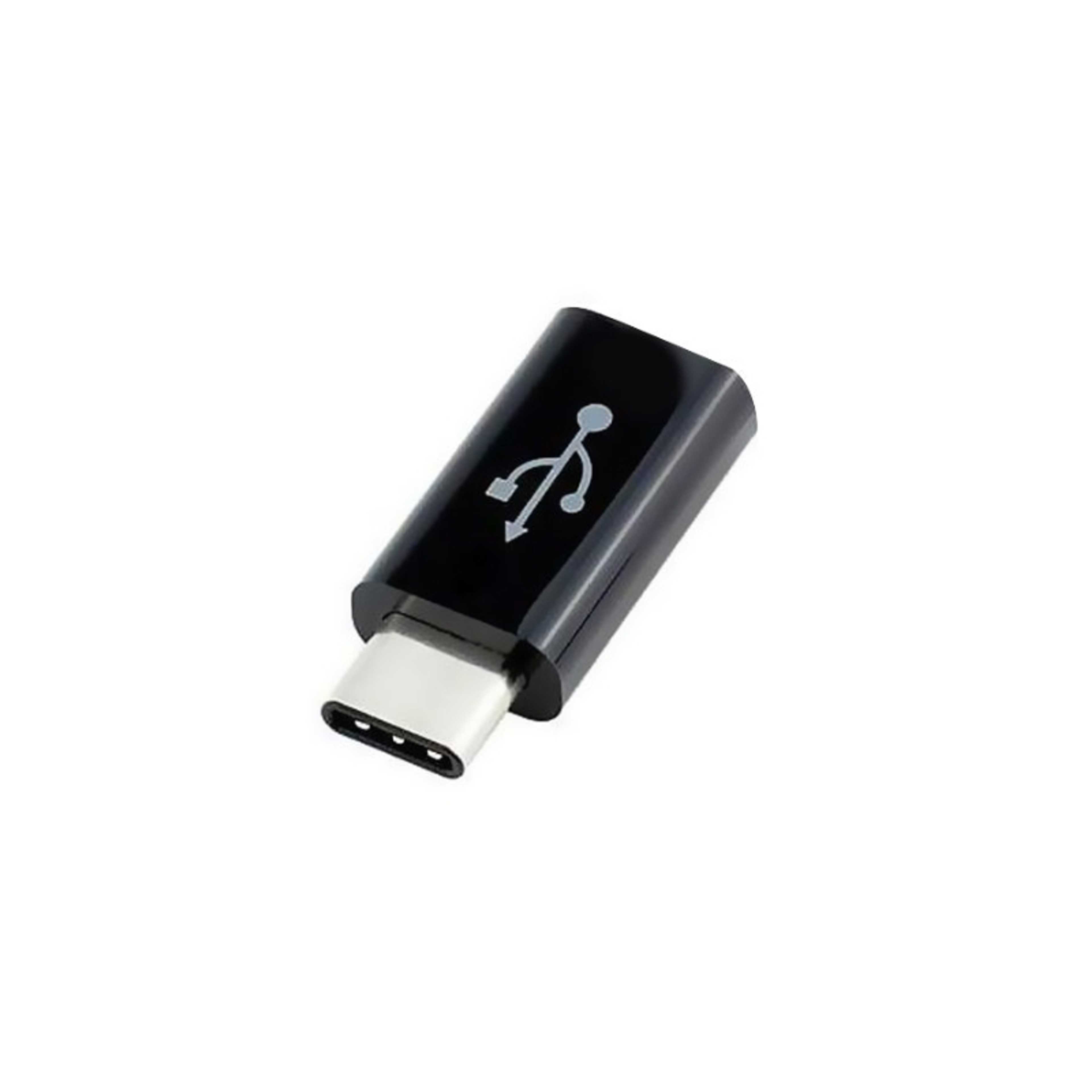 Type-C To Micro USB Adapter Black - Product Main Image