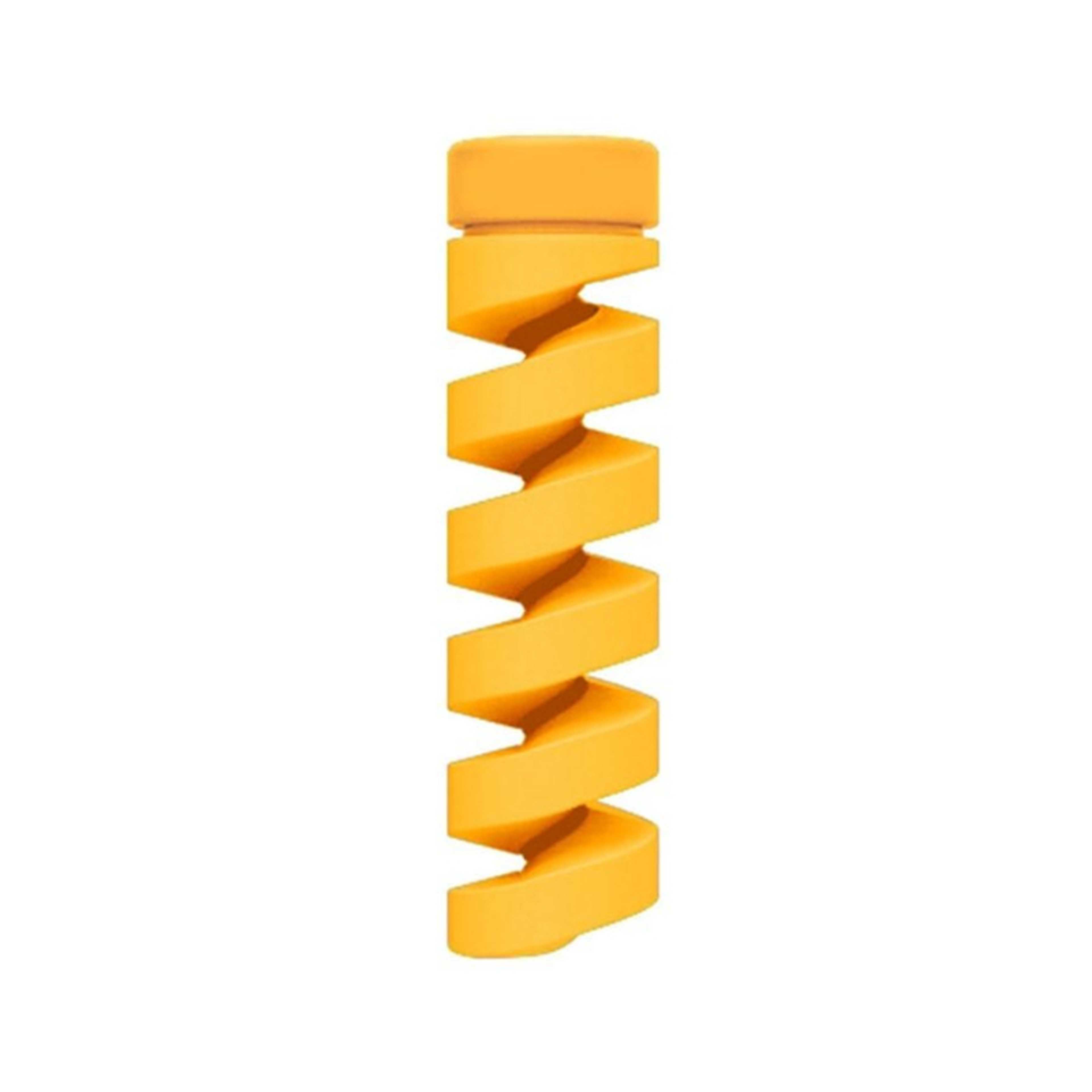 Spiral Data Cable Protector Yellow - Product Main Image