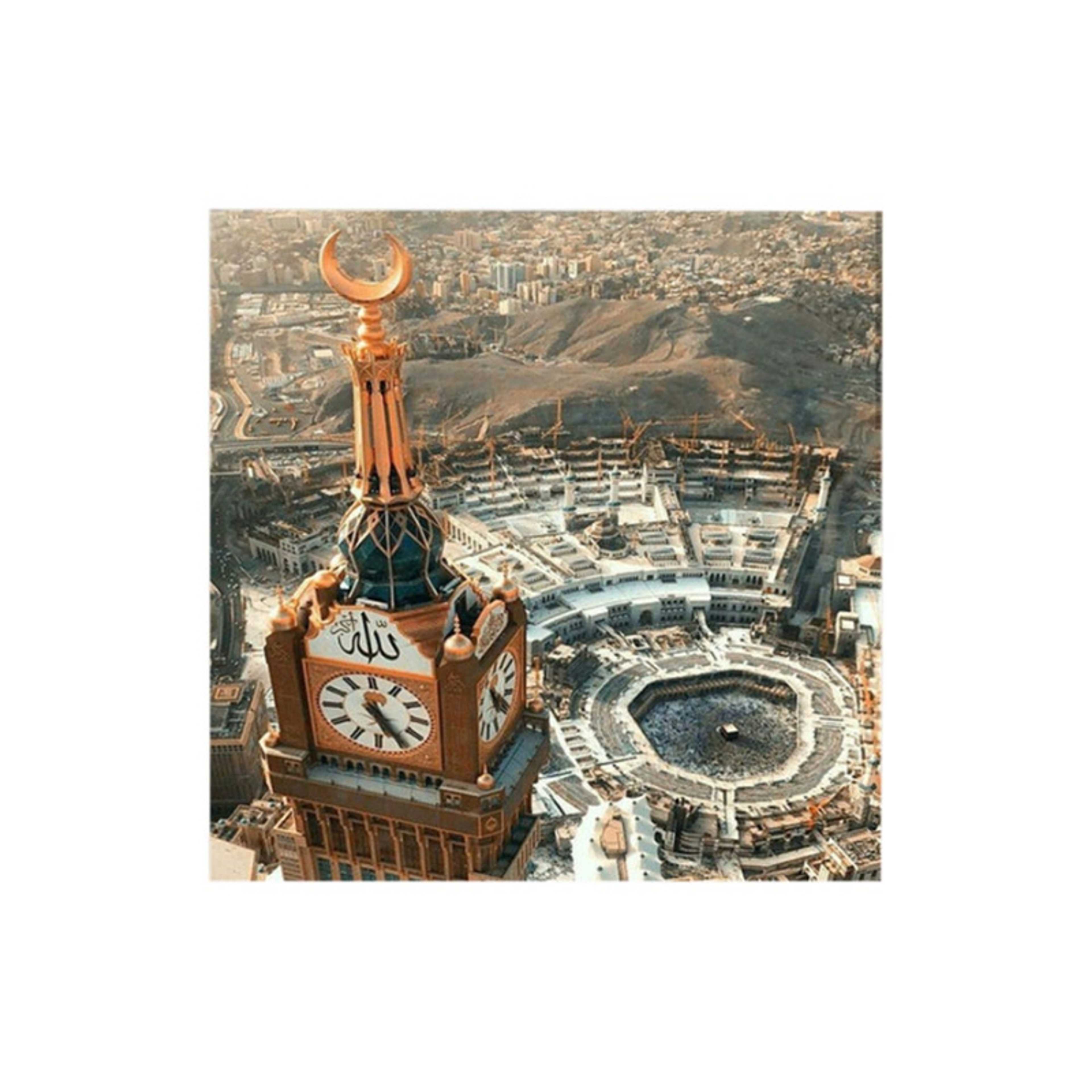 Makkah MDF Wall Art Multicolour 30x30centimeter - Product Main Image