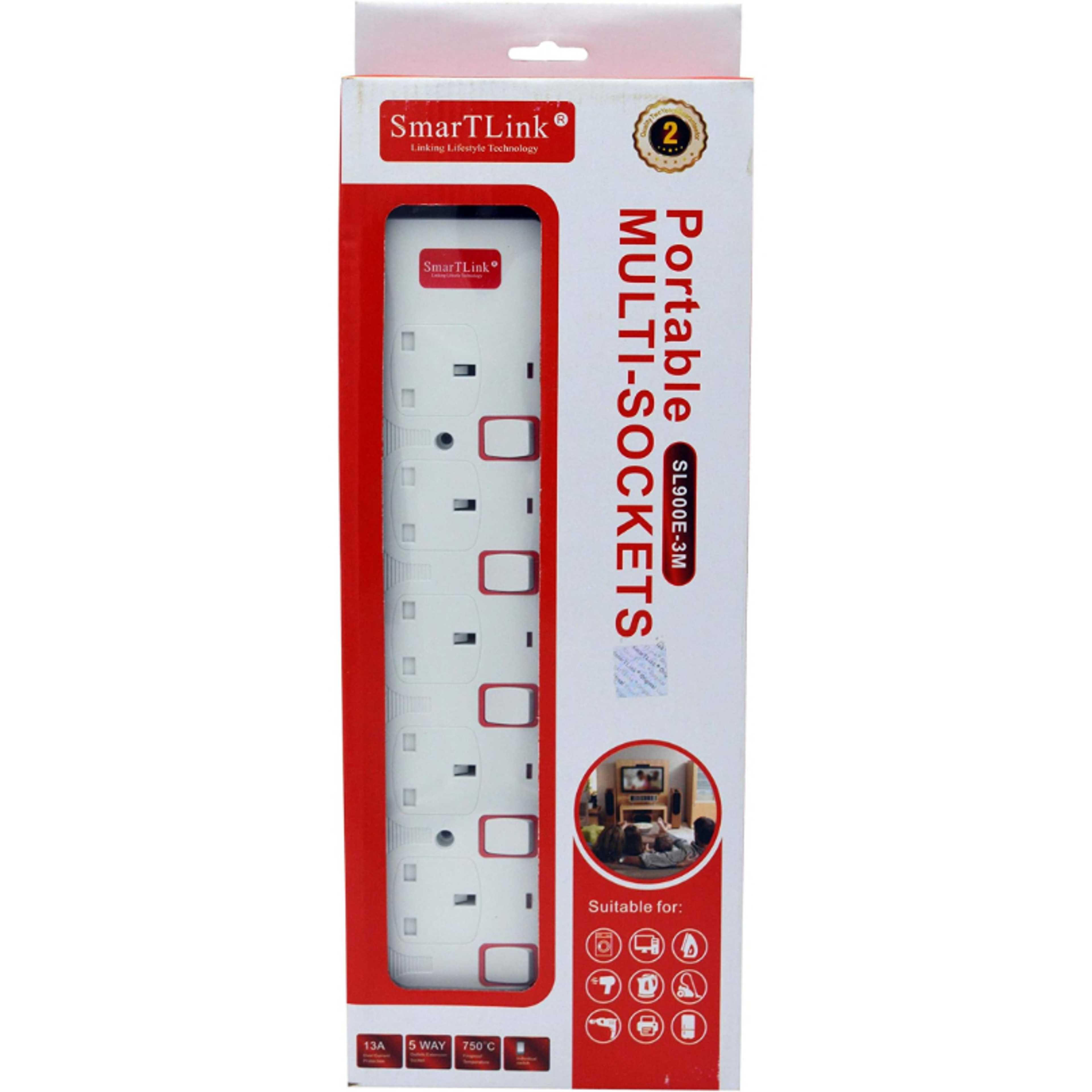 SMARTLINK PORTABLE MULTI SOKET  (3 M) - Product Main Image