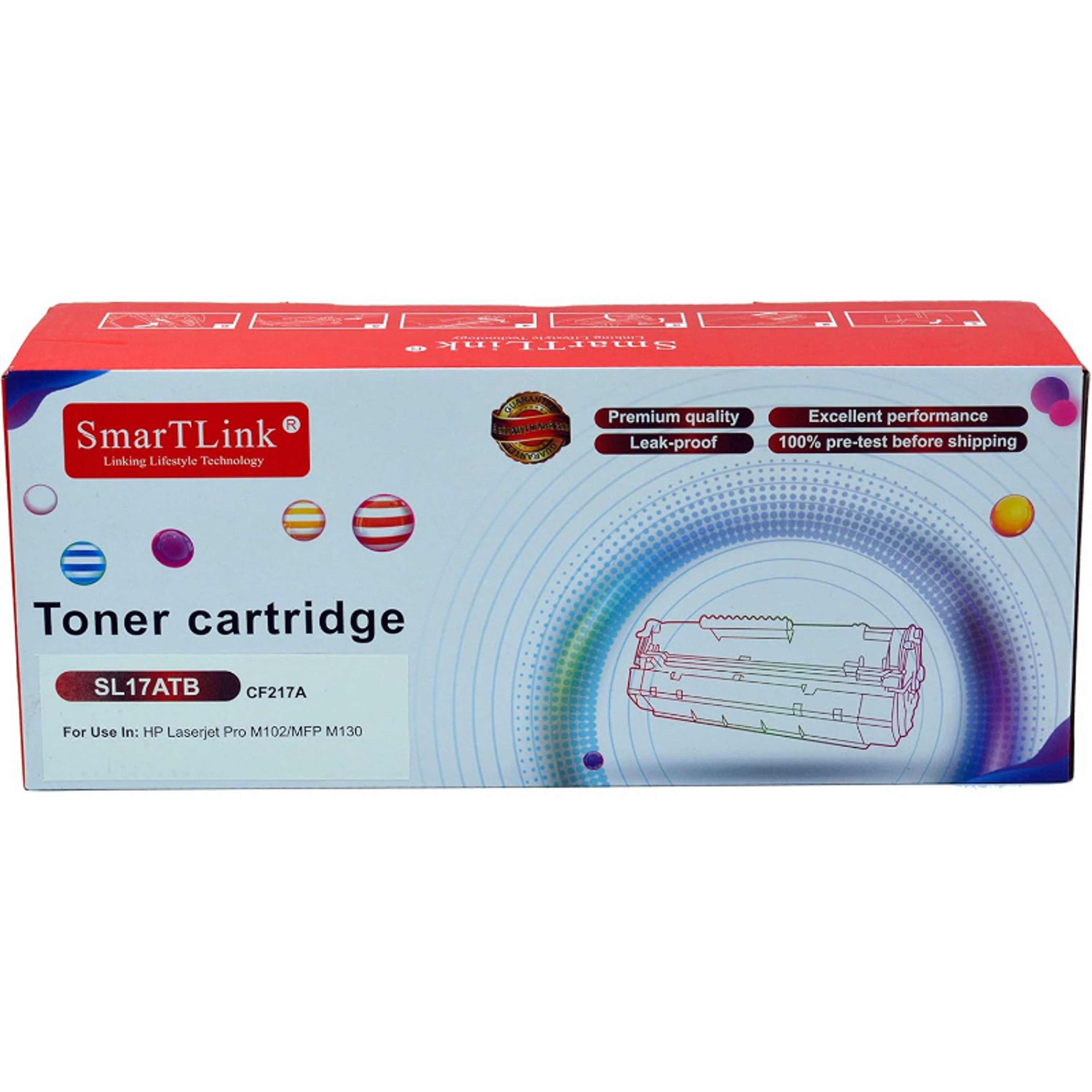 SMARTLINK 17A Black Toner 12A   LaserJet Toner Cartridge   CF217A - Product Main Image