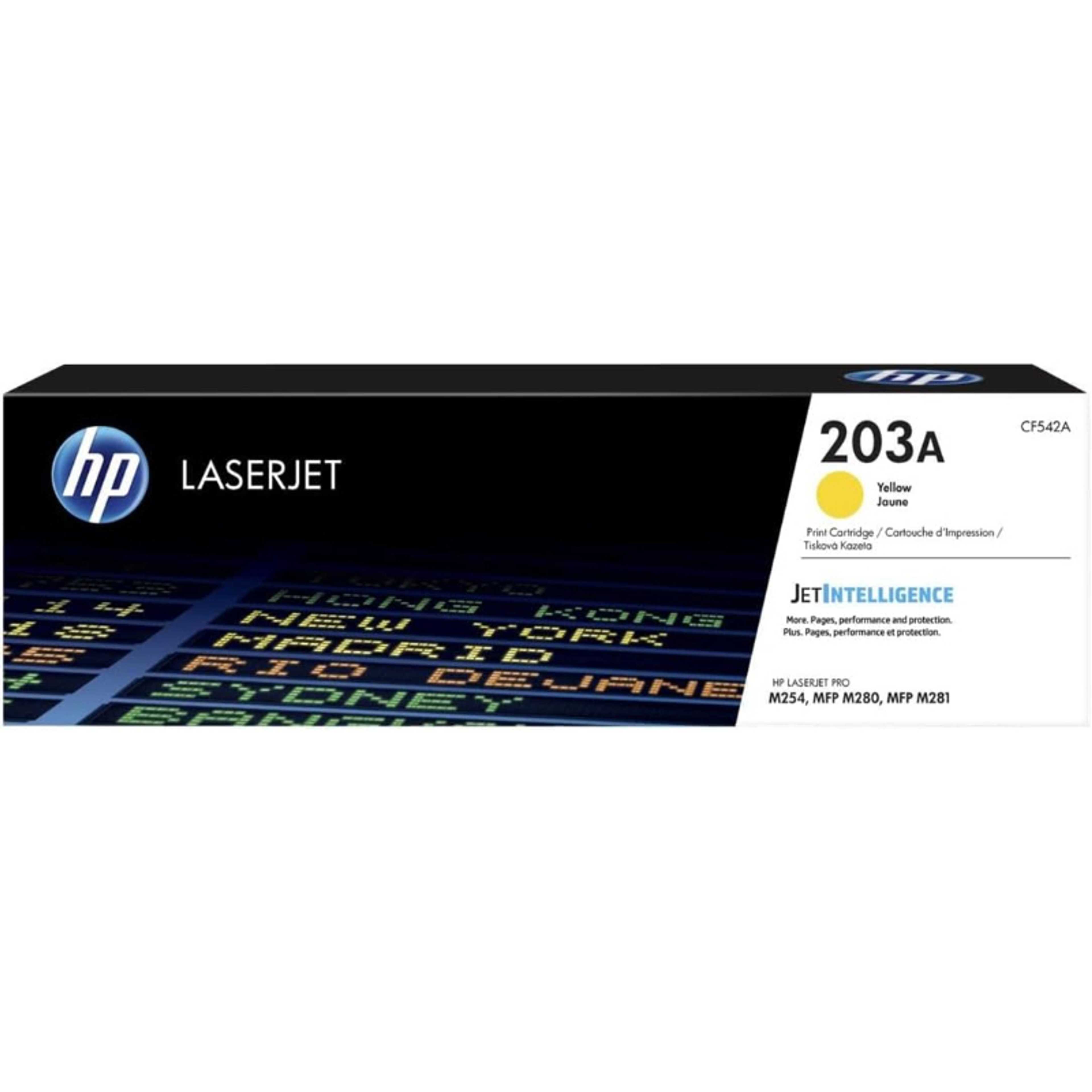 Hp 203A Yellow Original Laserjet Toner Cartridge   Cf542A - Product Main Image