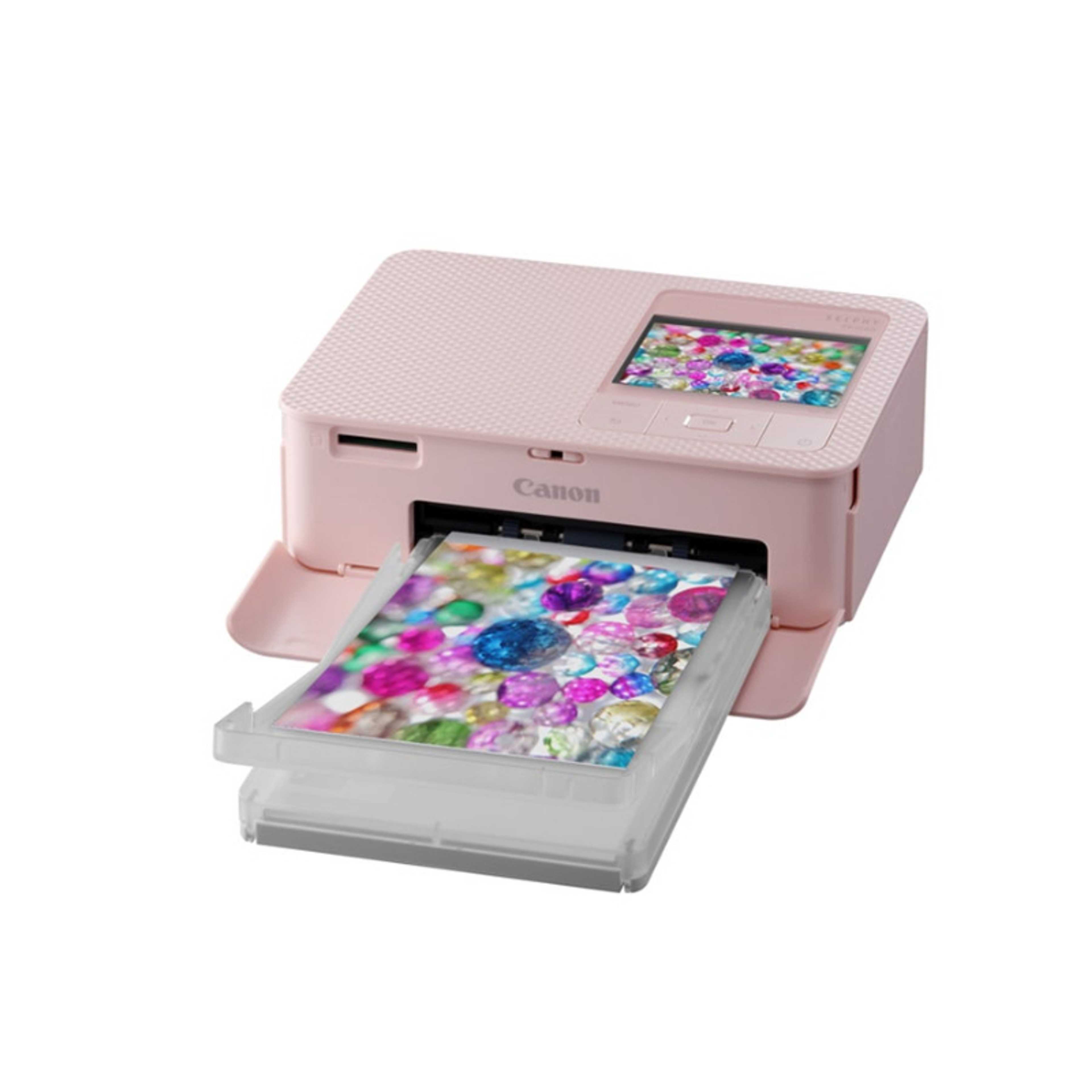 SELPHY CP1500 Compact Portable Photo Printer Photos, Collages and Stickers | Wi-Fi & Direct printing | Smart Devices,  Computers, Cameras, SD Card and USB-C Flash Drives (Upgraded CP1300 Model) Pink - Product Main Image