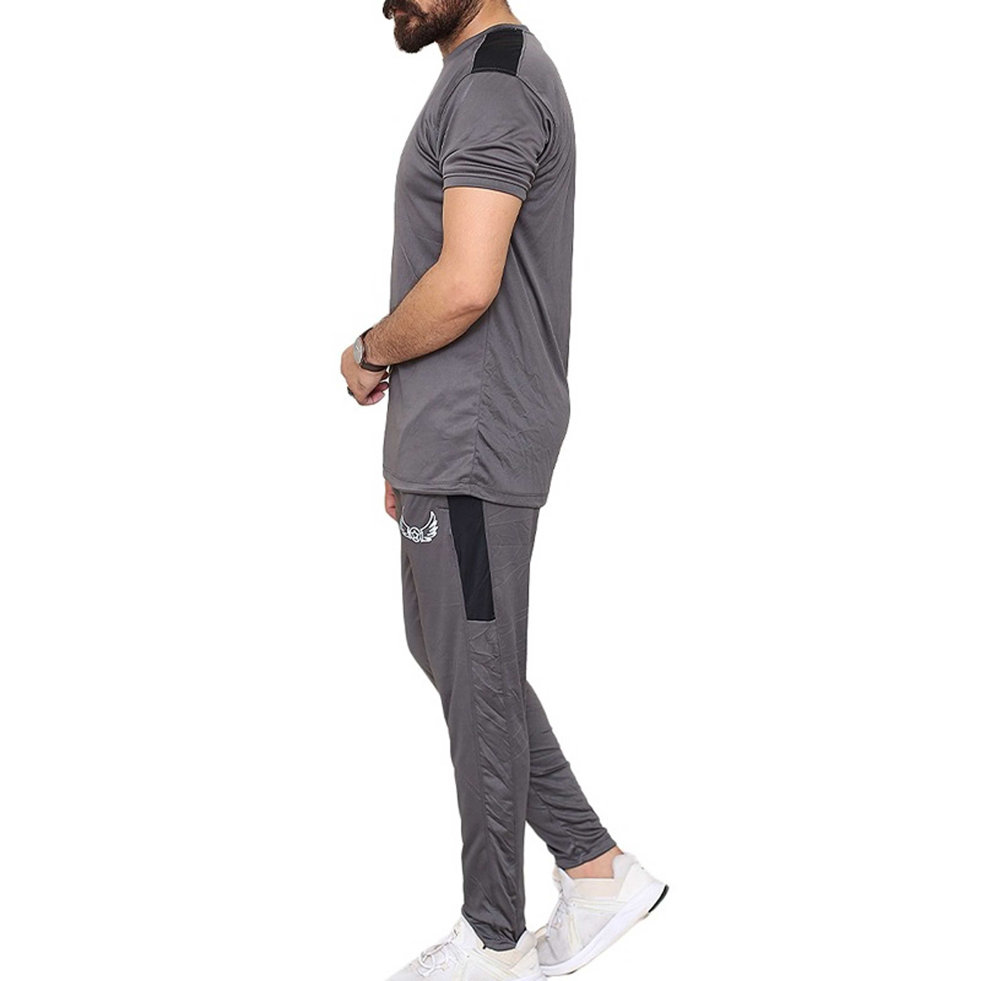 Grey Panel Active Tracksuits - Product Main Image