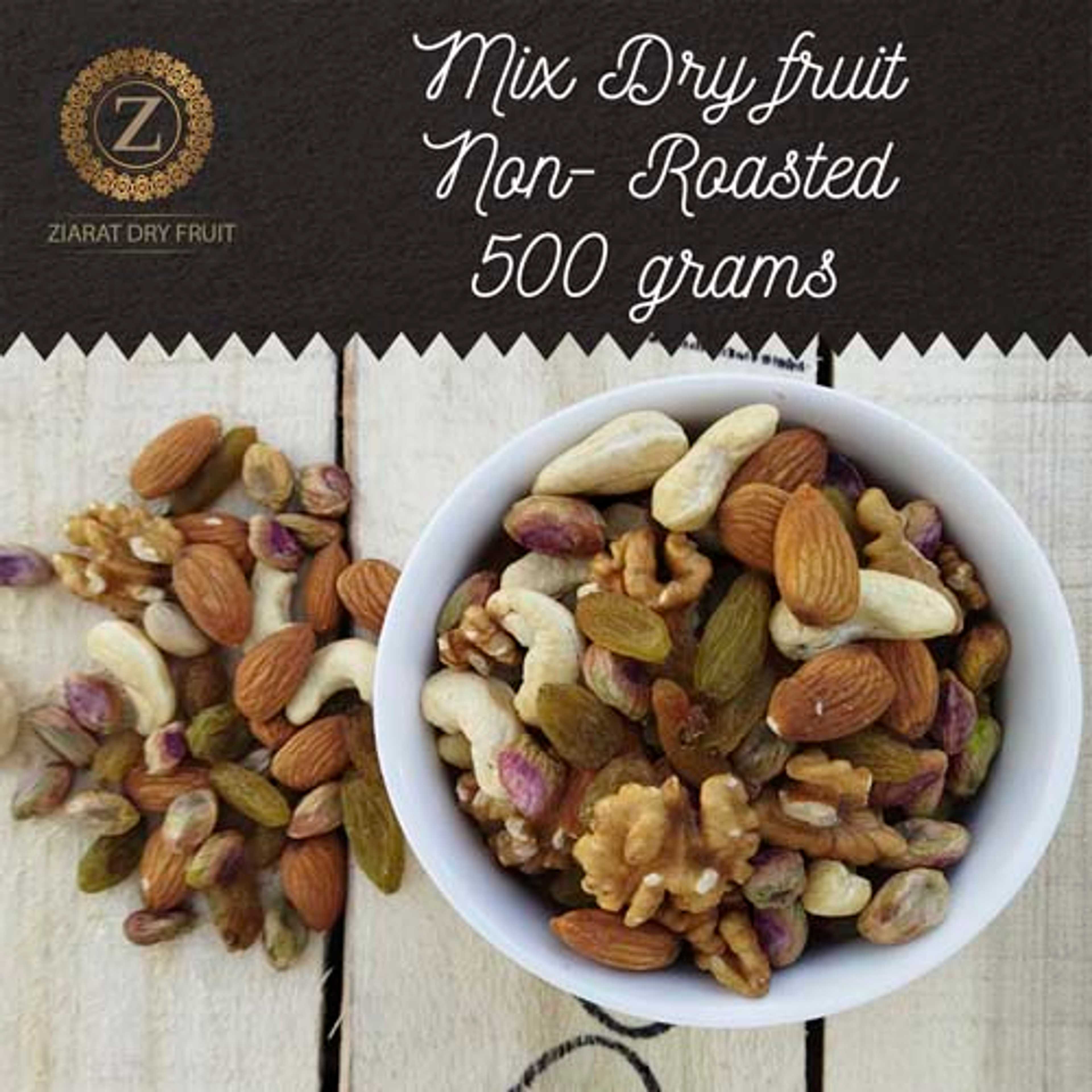 Mix Dry Fruit - Mix Mewa - Top Quality - Non-Roasted - 500grams(2x250grams)