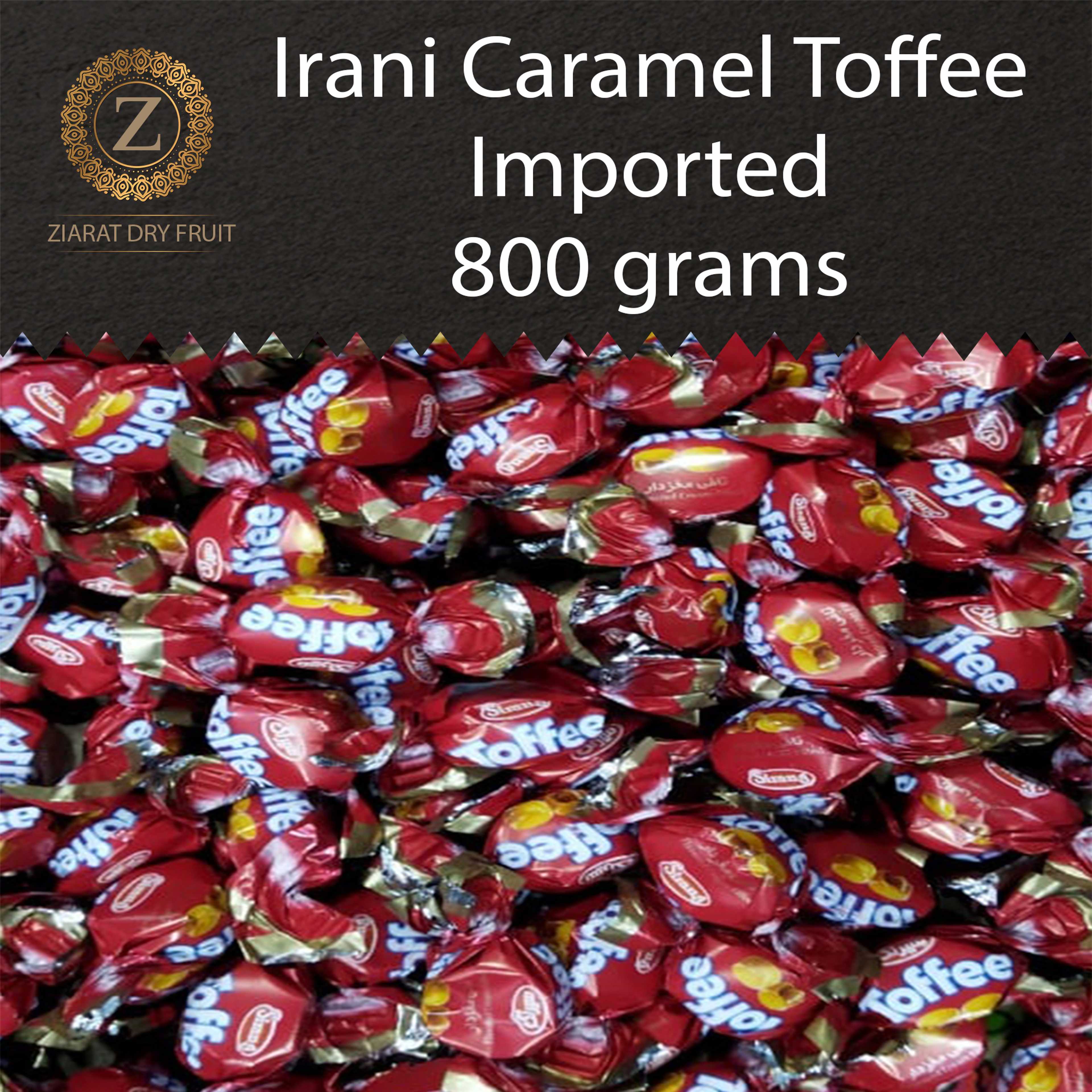 Red Color - Irani Caramel Toffee - 800grams - 100+Piece