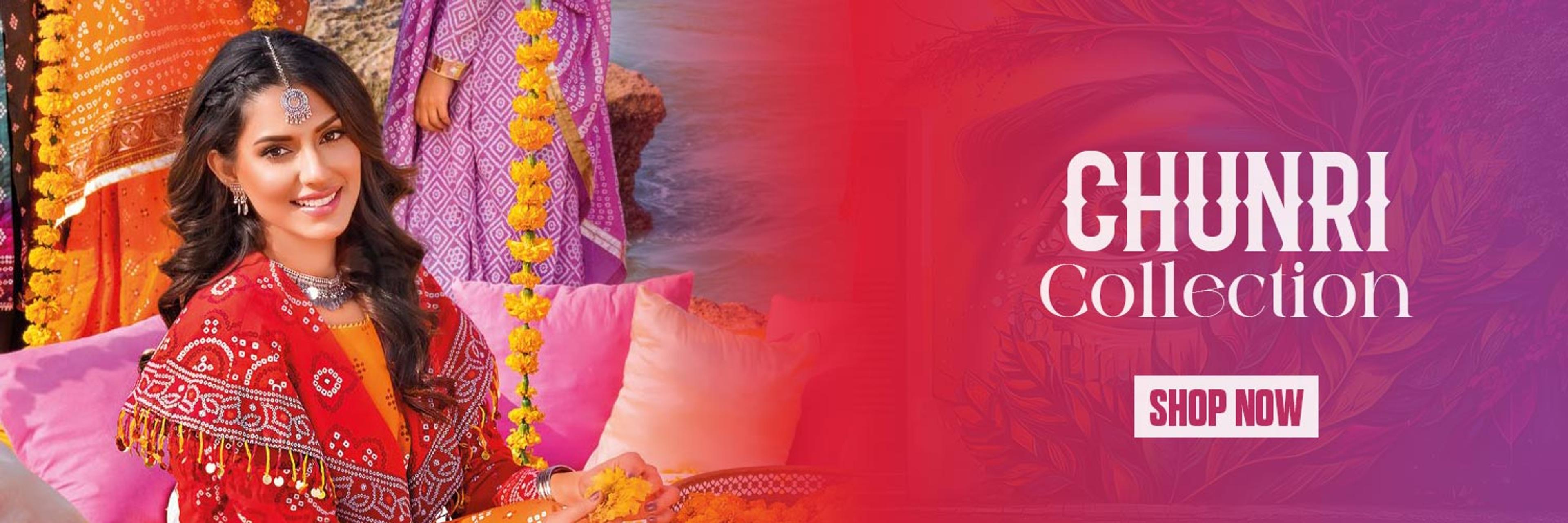 Gul Ahmed Chunri Collection-Eng