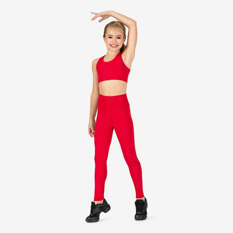 Youth Girl's High waist Athletic Leggings for Gym, Sports, Daily Casual Wear-21