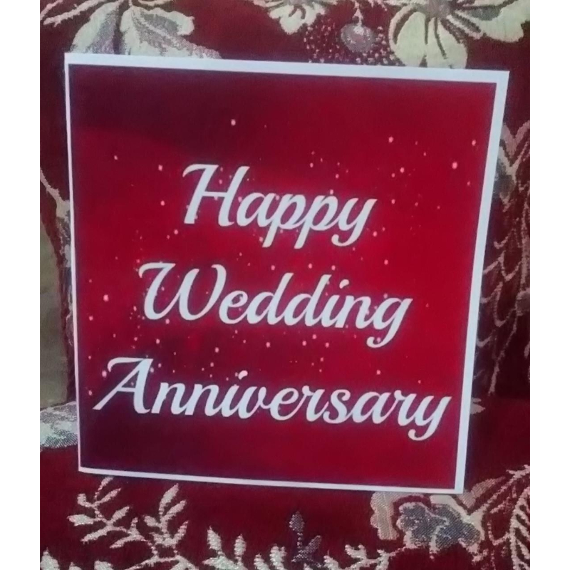 Happy Wedding Anniversary / Greeting Card,