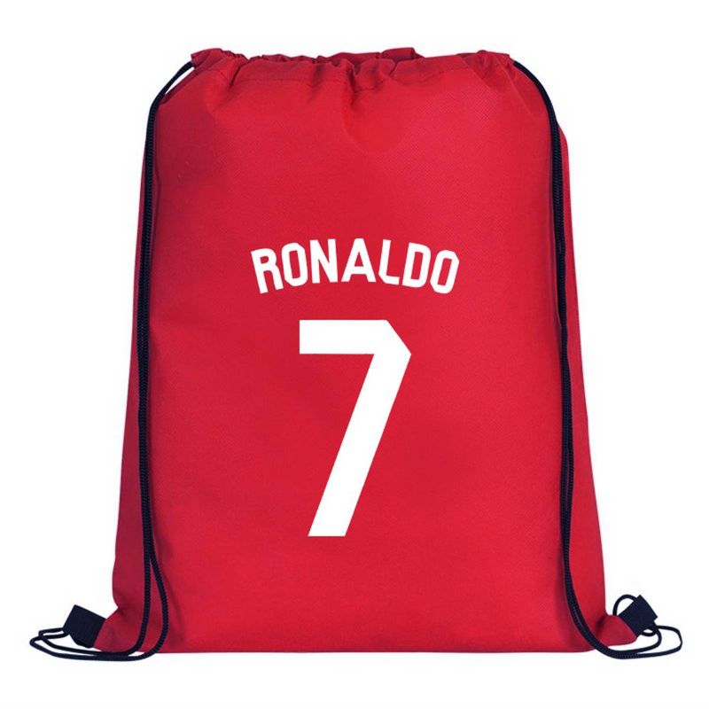 Red Ronaldo Drawstring Bag