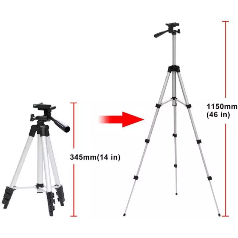 Tripod Stand 3110 Compatible for Smartphones & Cameras Stands Camera stand Tripods Mobile Phone Stands tiktok stand ring light stand